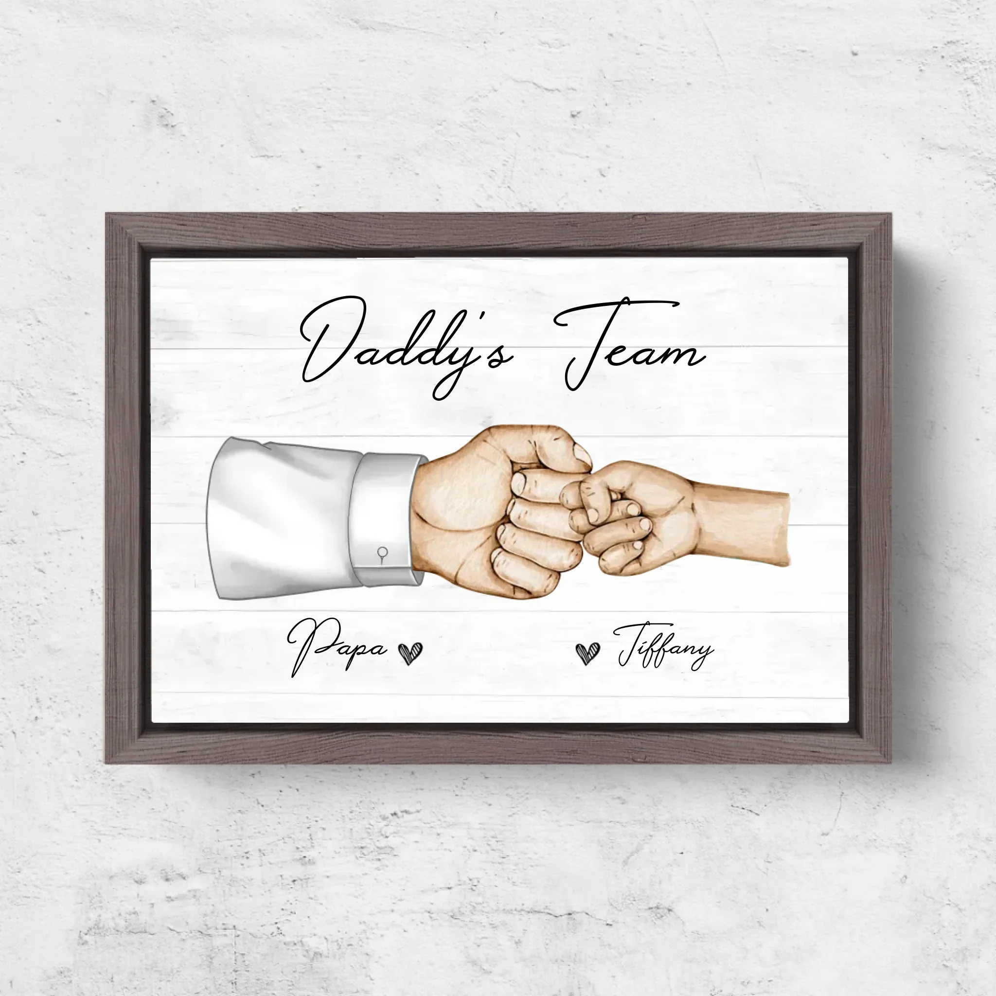 Personalized Canvas "Daddy's Team" - Image 6