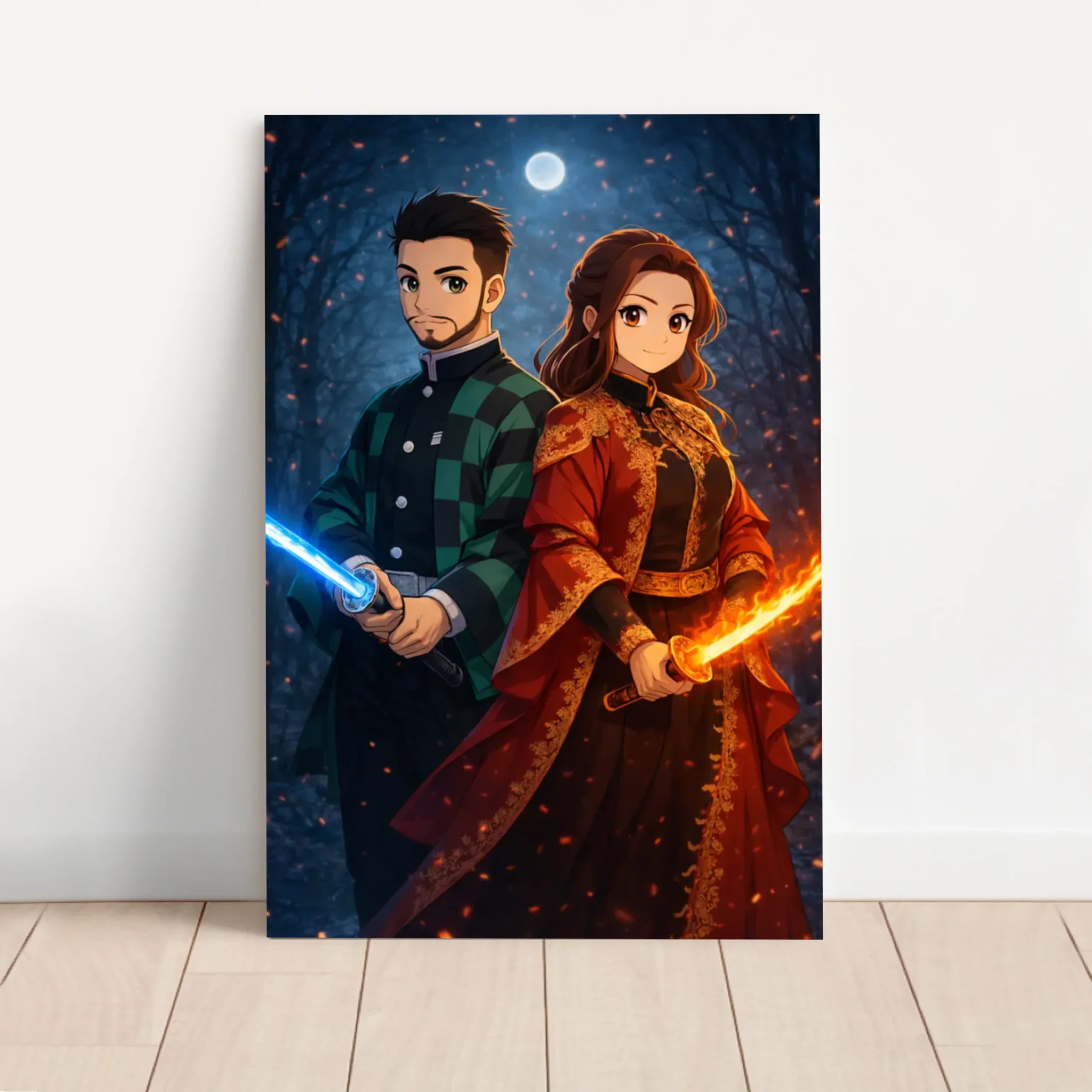 Personalized Canvas – Demon Fighter Portrait