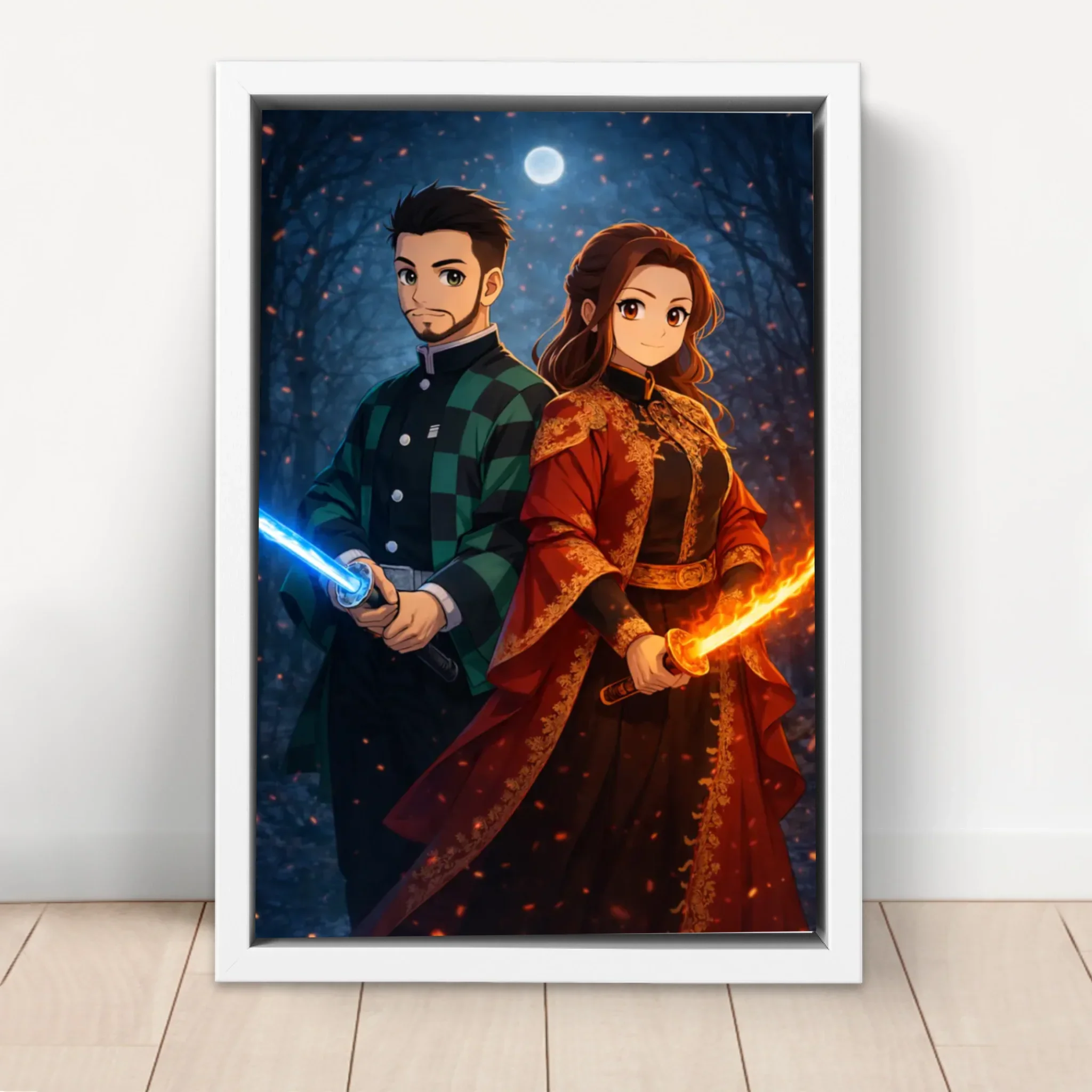 Personalized Canvas – Demon Fighter Portrait - Image 6