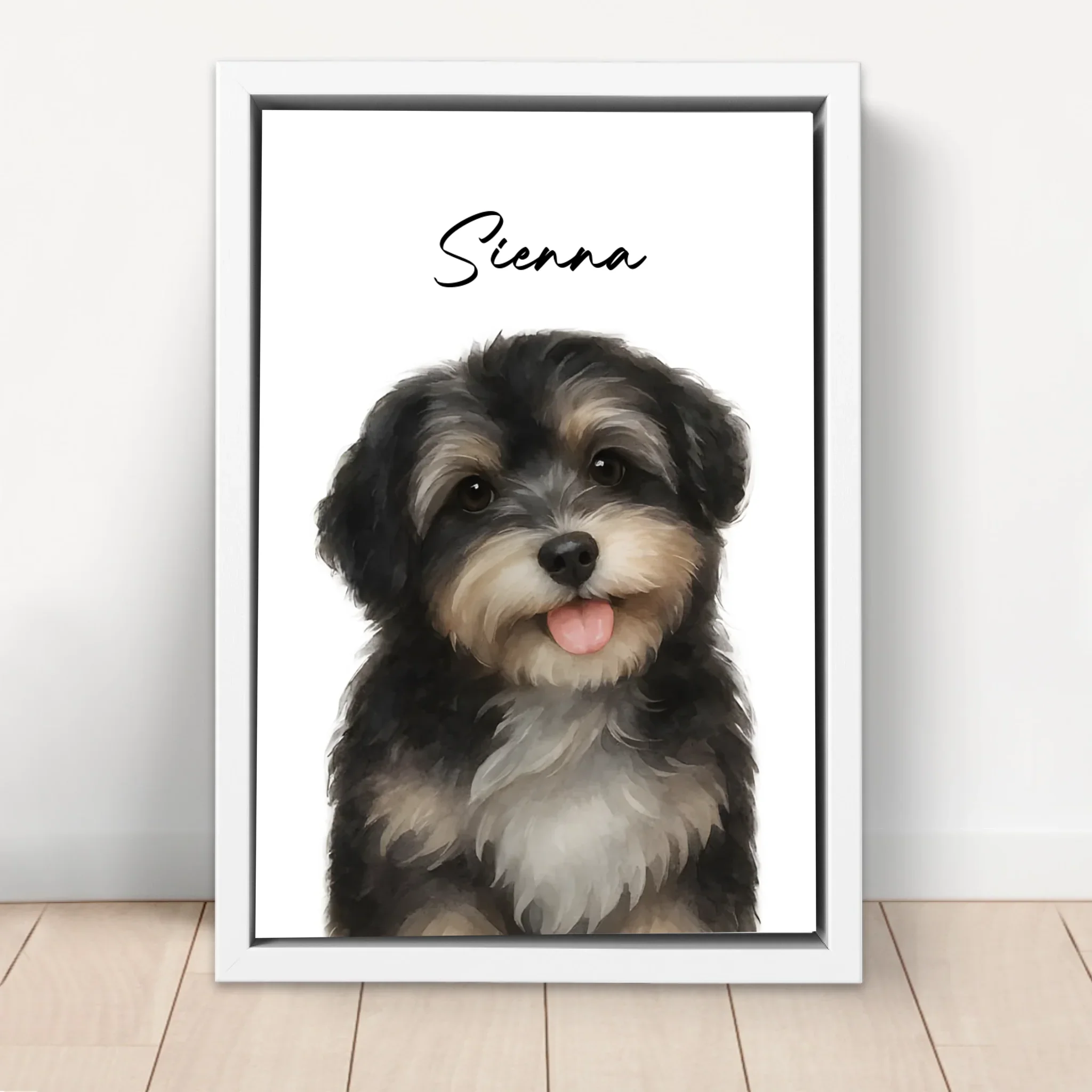 Personalized Canvas – Dog Photo Watercolor - Image 6