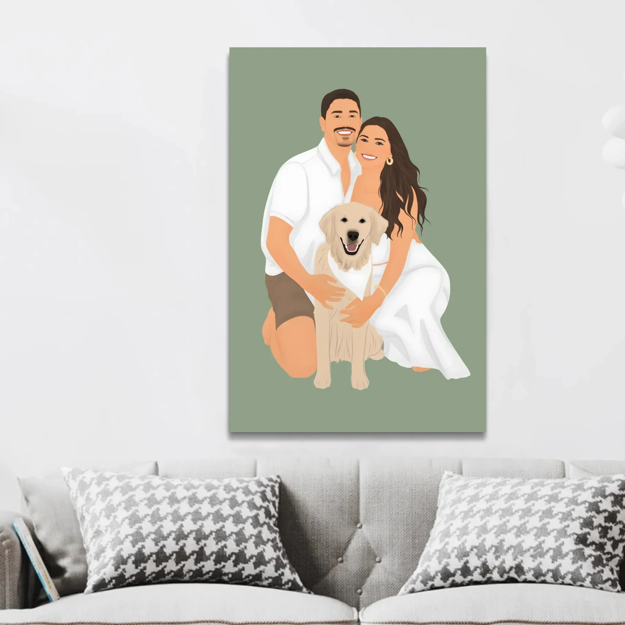 Personalized Canvas – Faceless Drawing From Photo - Image 3