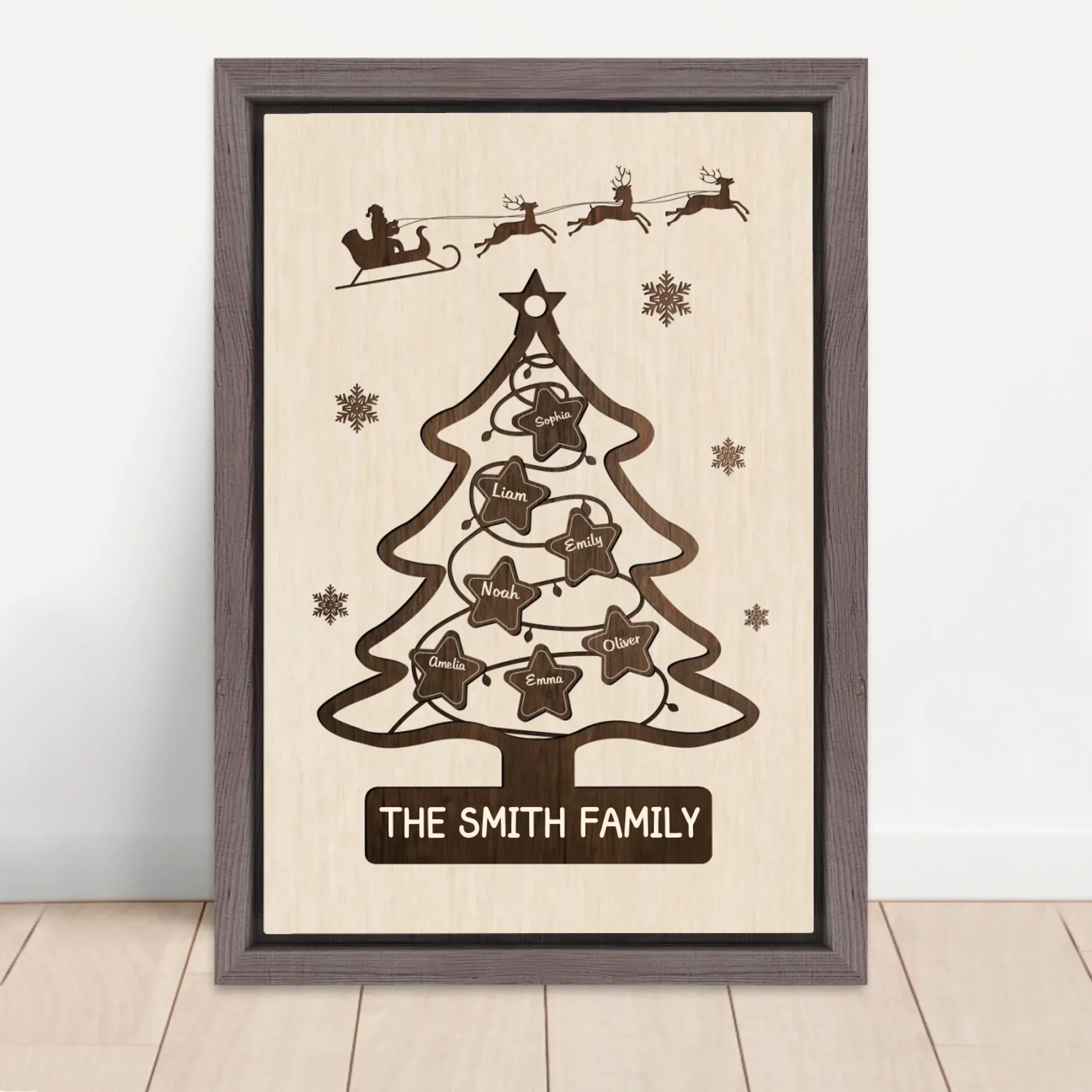 Personalized Canvas – Family Christmas Tree - Image 5