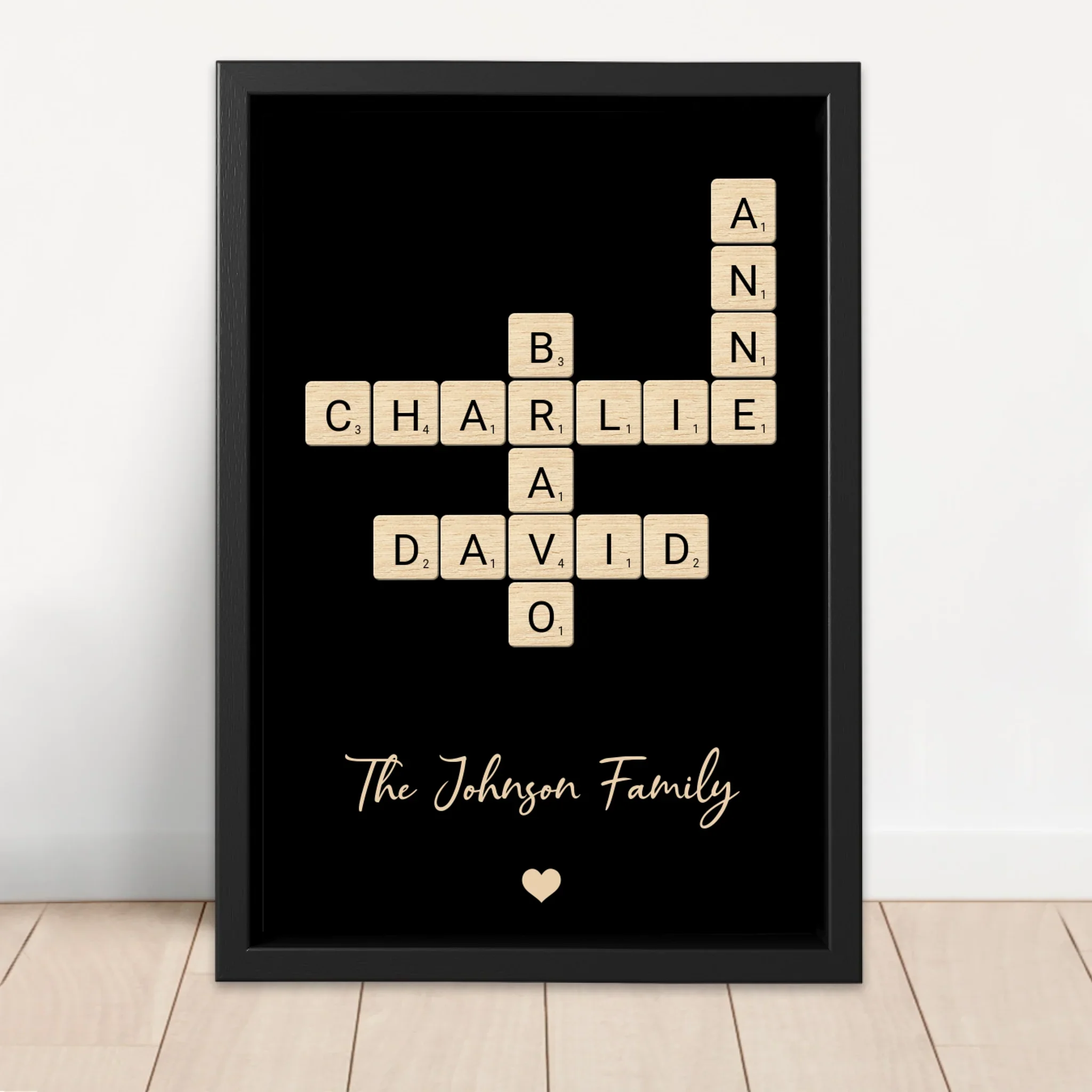 Personalized Canvas "Family Crossword Art" - Image 4