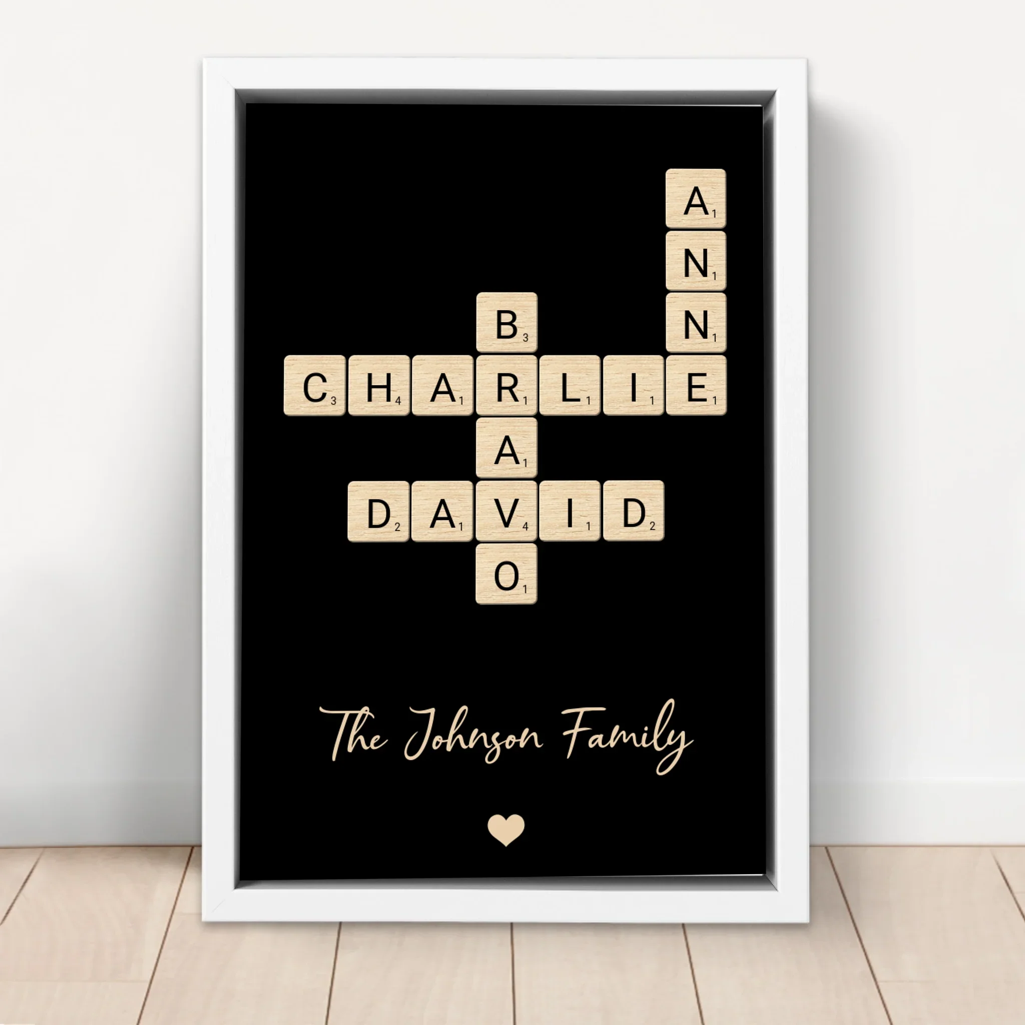 Personalized Canvas "Family Crossword Art" - Image 6
