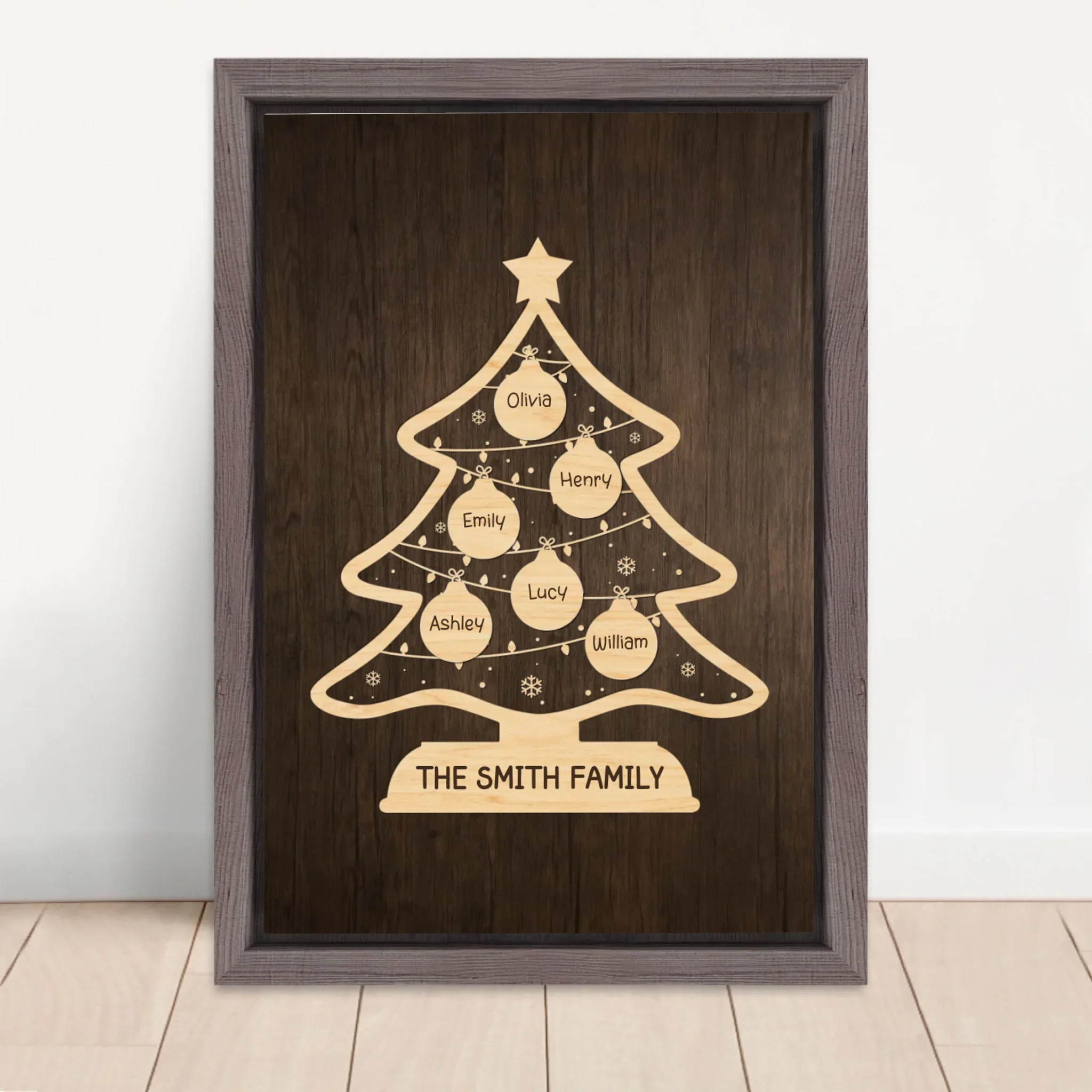 Personalized Canvas – Family Holiday Tree - Image 5