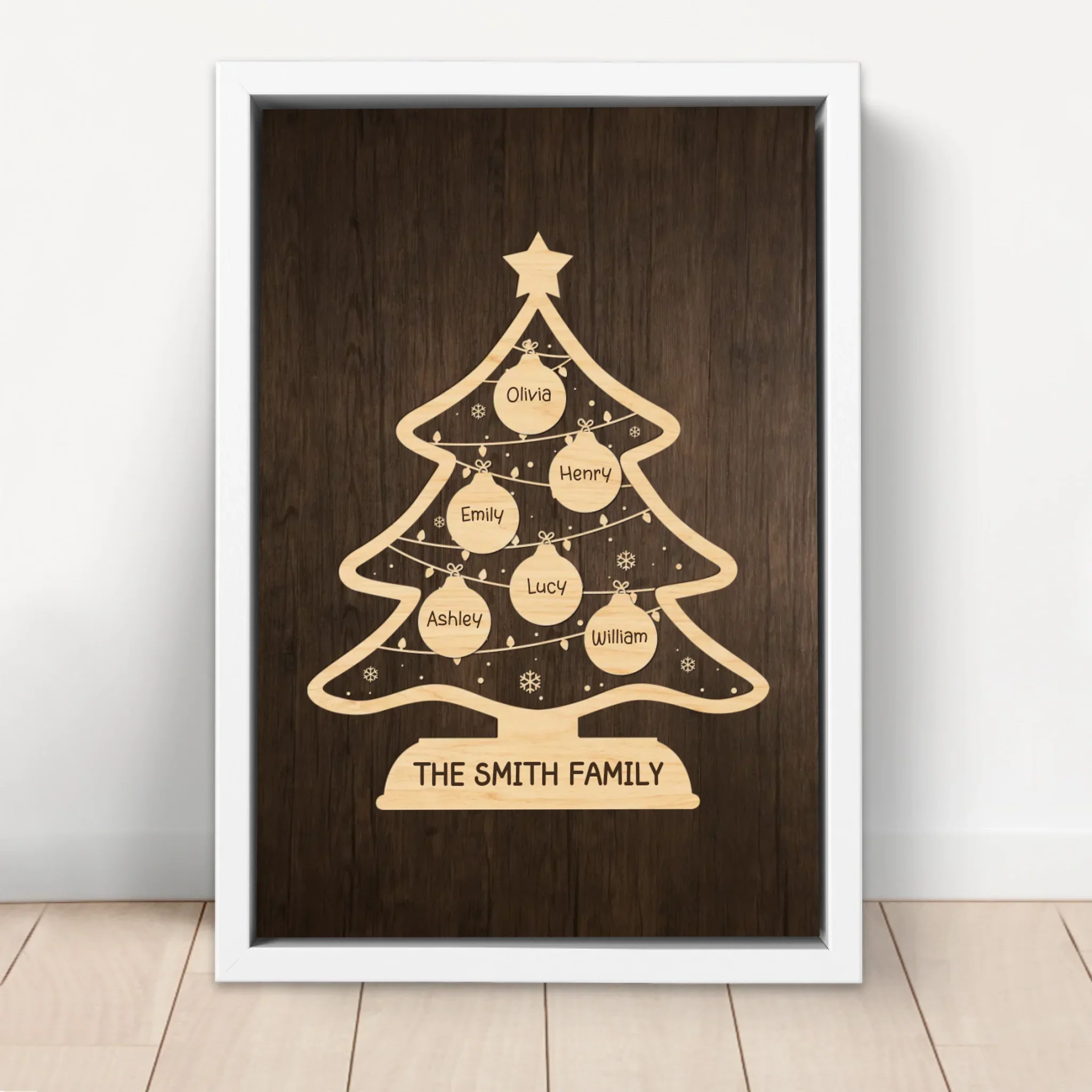 Personalized Canvas – Family Holiday Tree - Image 6