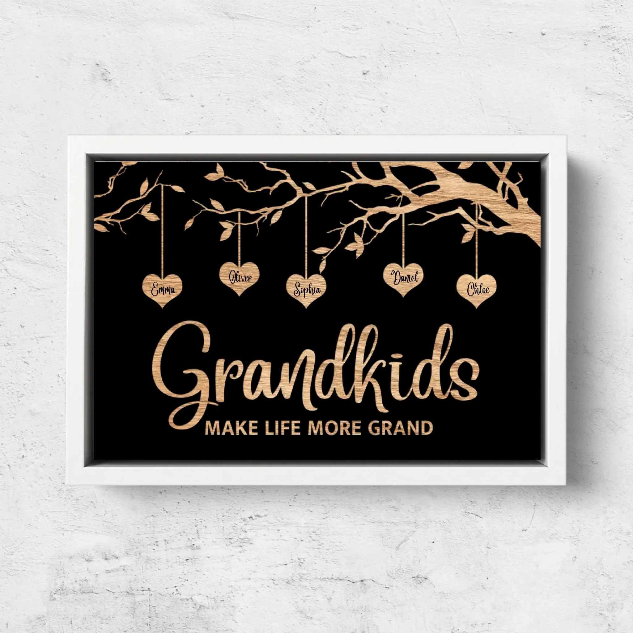 Personalized Canvas "Family Tree with black background" - Image 7