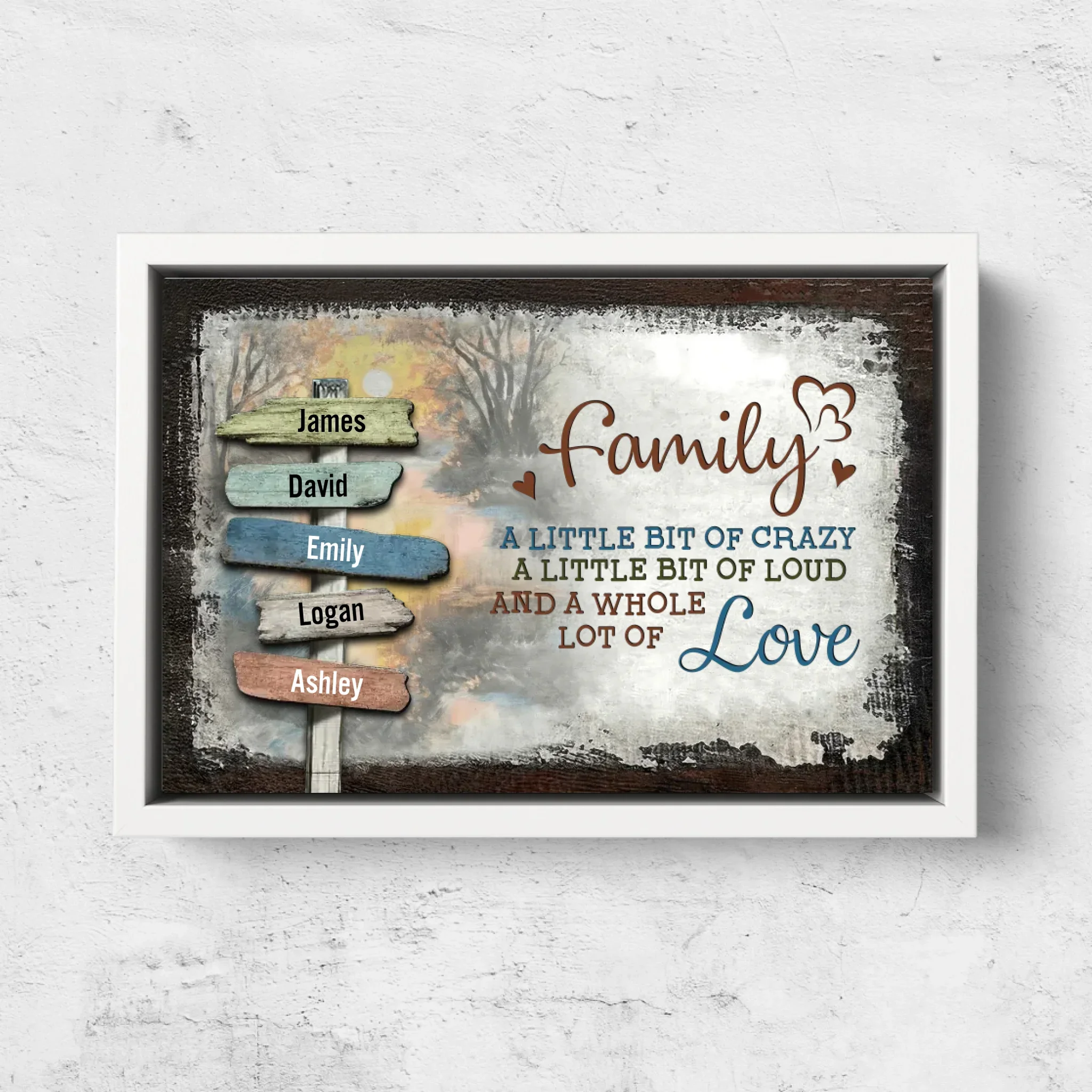 Personalized Canvas – Family Vintage Sunset - Image 7