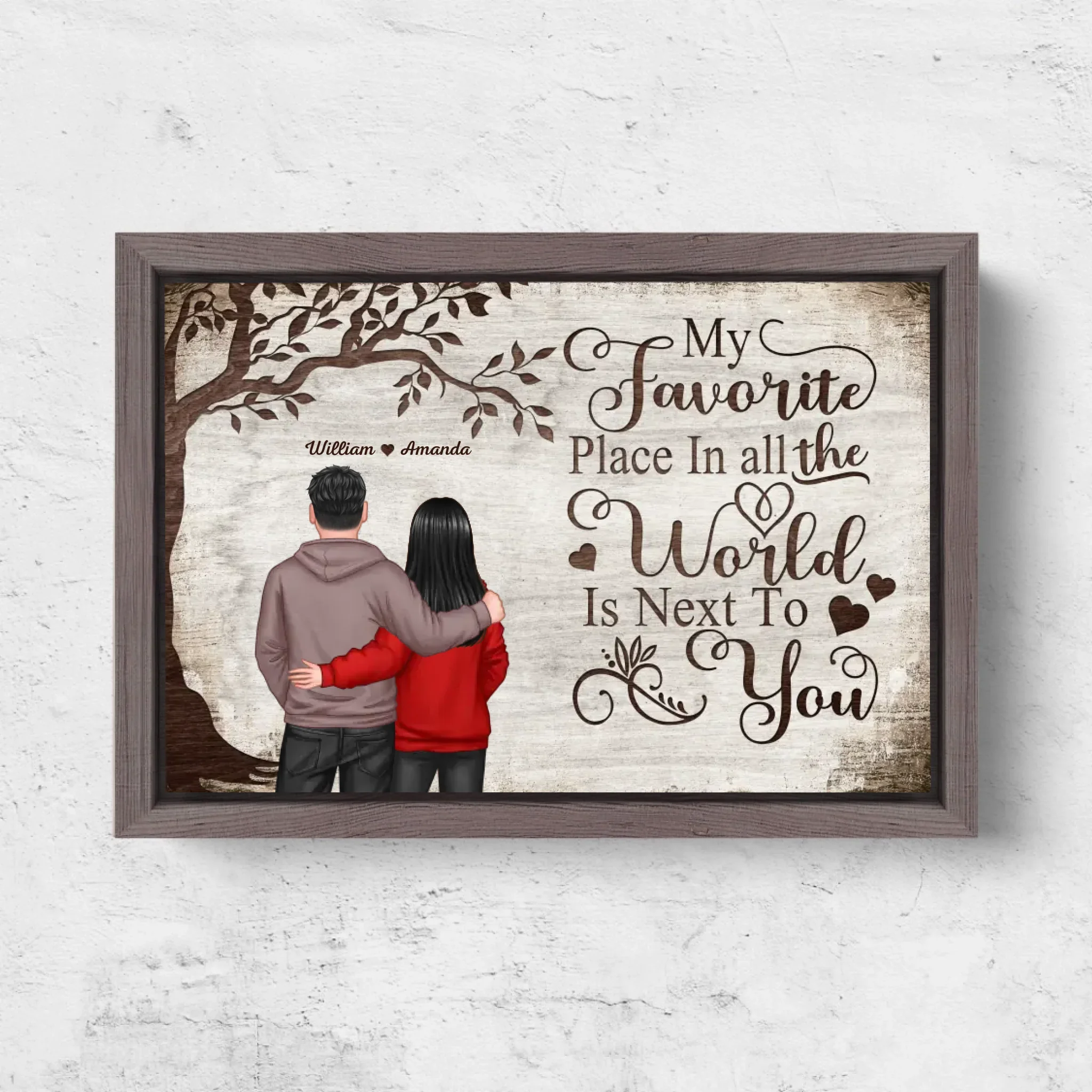 Personalized Canvas “Favorite place - view from behind” - Image 6