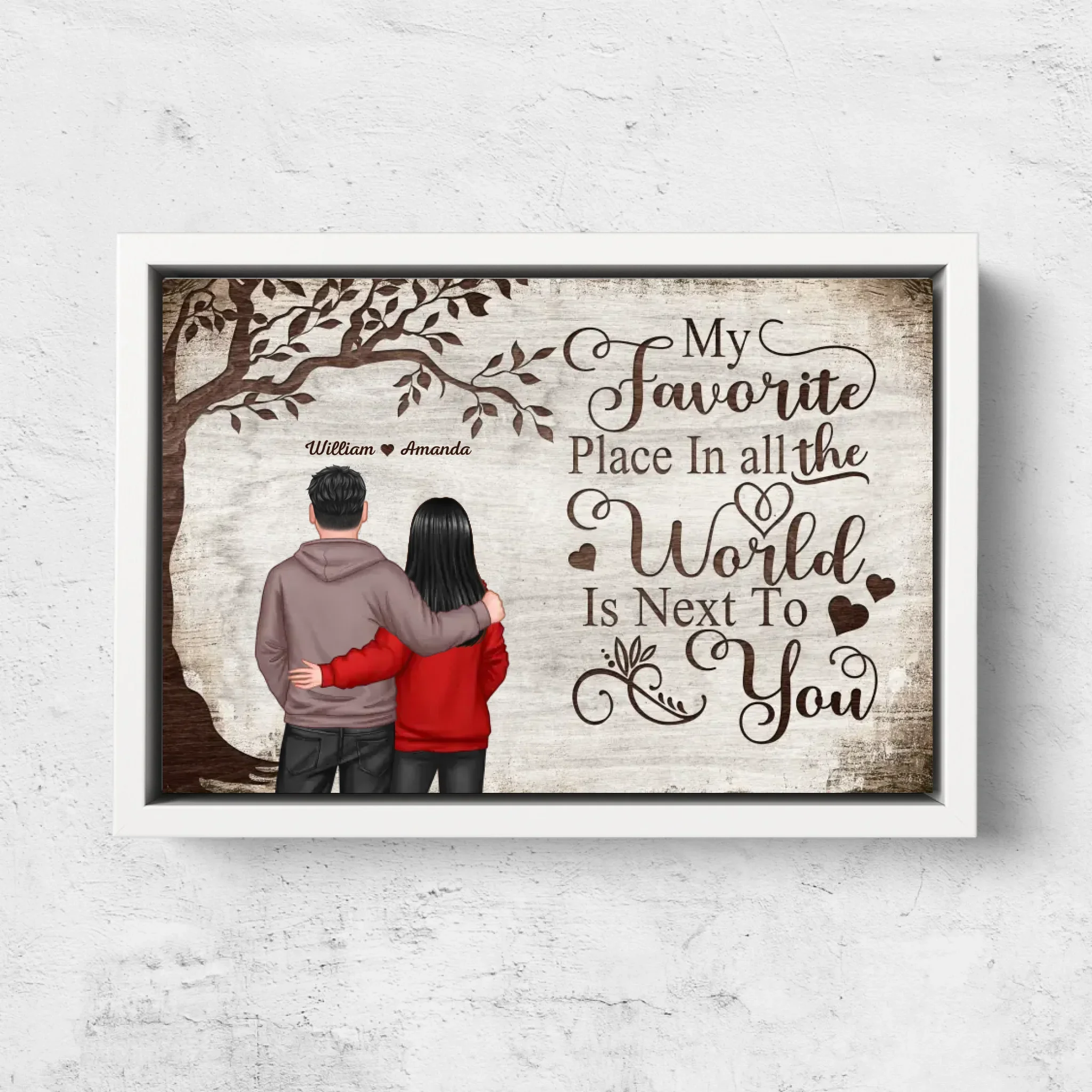 Personalized Canvas “Favorite place - view from behind” - Image 7