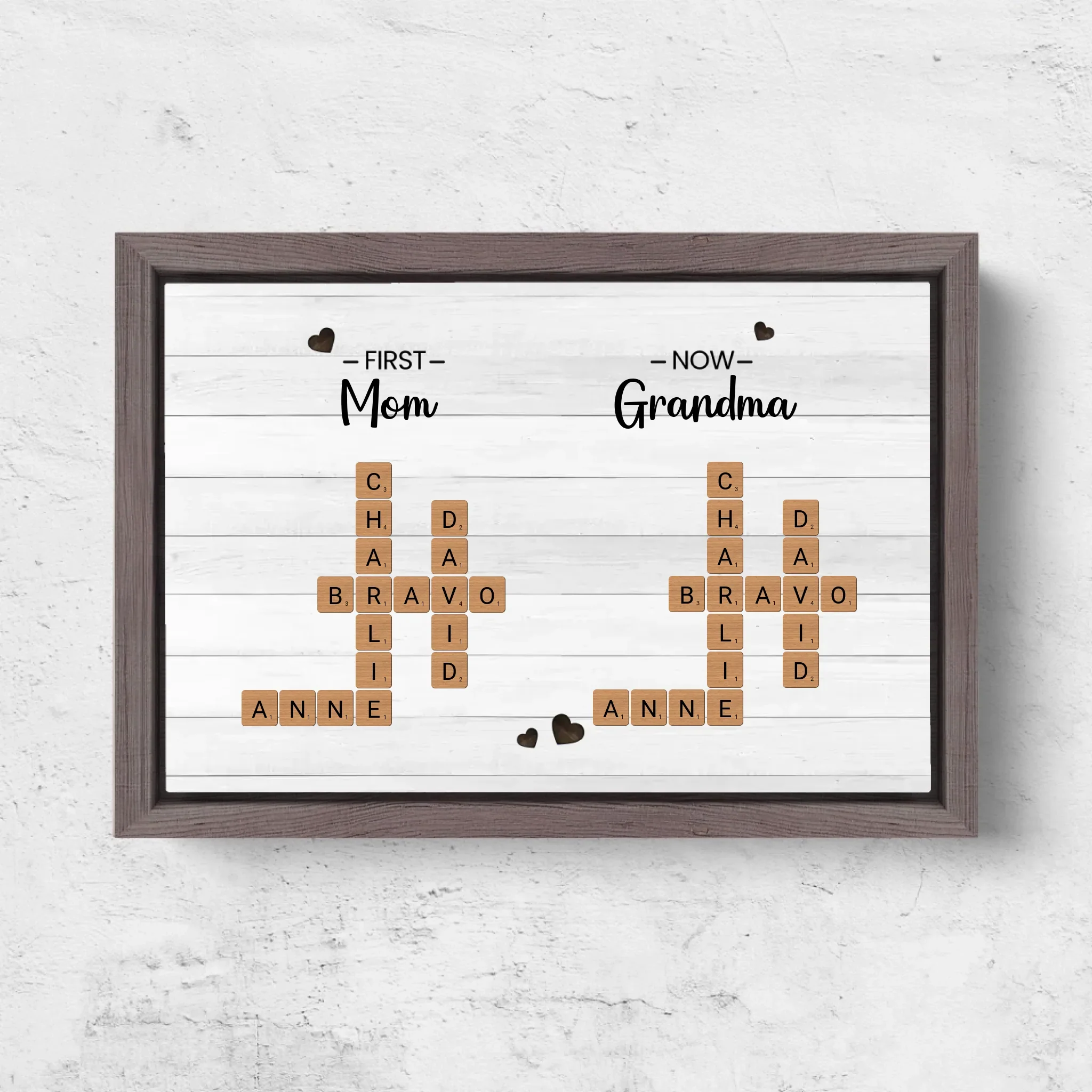 Personalized Canvas "First Mom, Now Grandma – Crossword" - Image 6