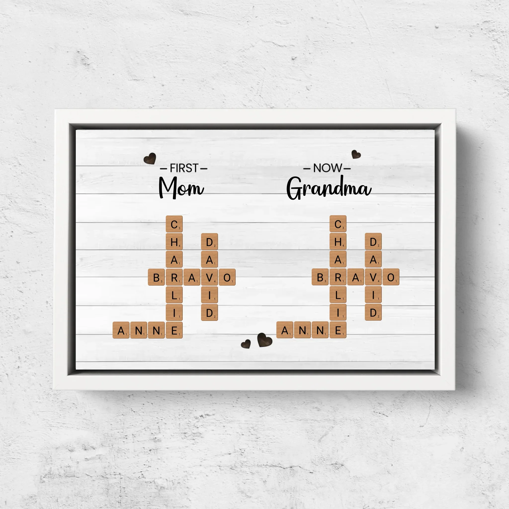 Personalized Canvas "First Mom, Now Grandma – Crossword" - Image 7