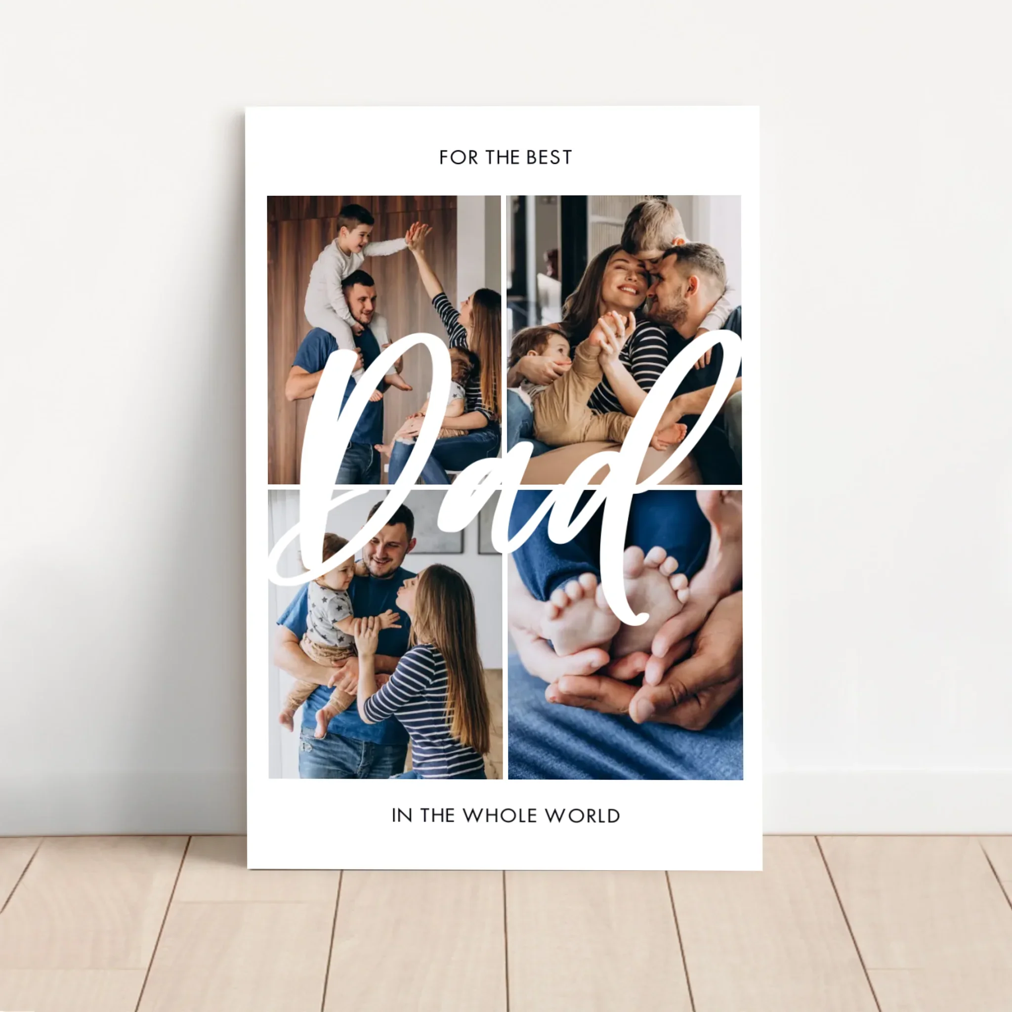 Personalized Canvas "For the best Dad in the world"