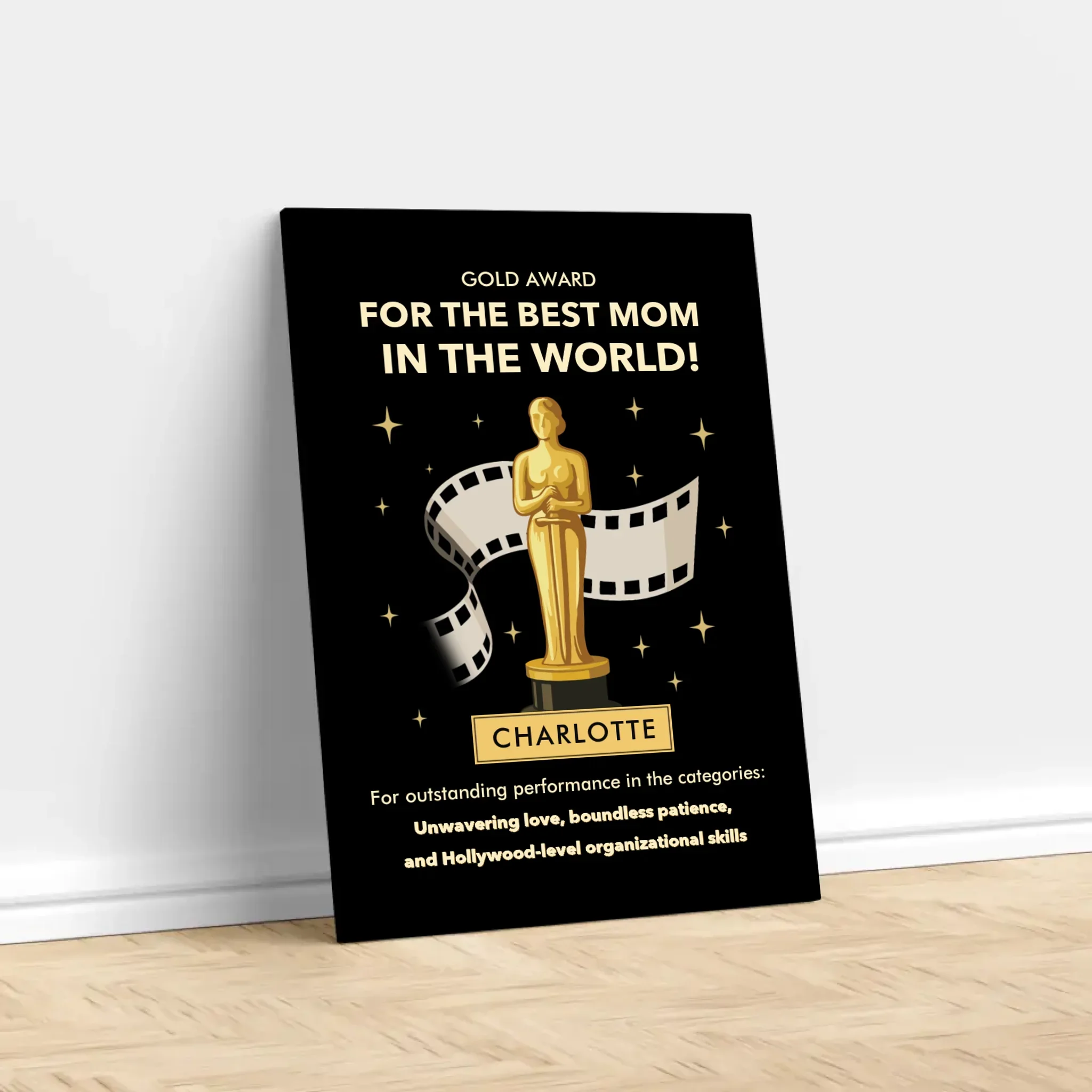 Personalized Canvas "Gold Award" - Image 2