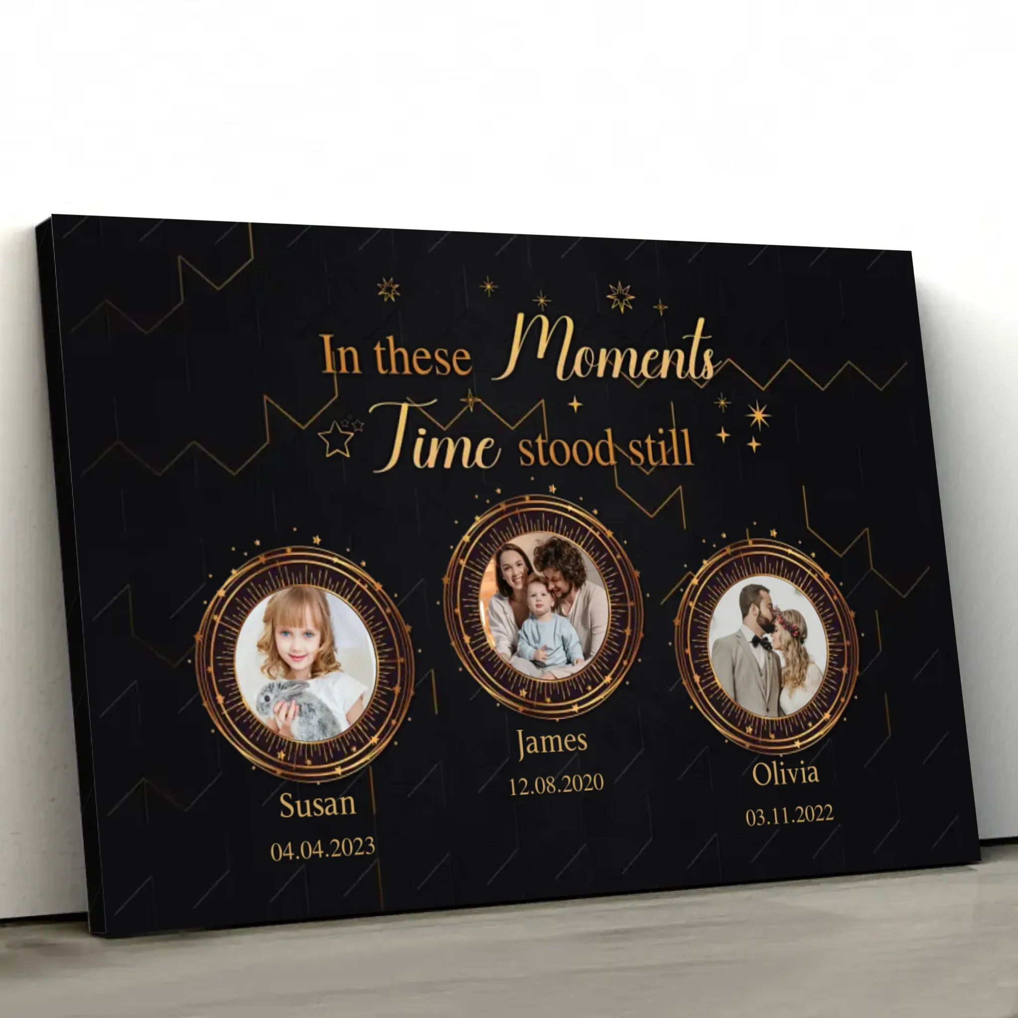 Personalized Canvas "Golden moments" - Image 2