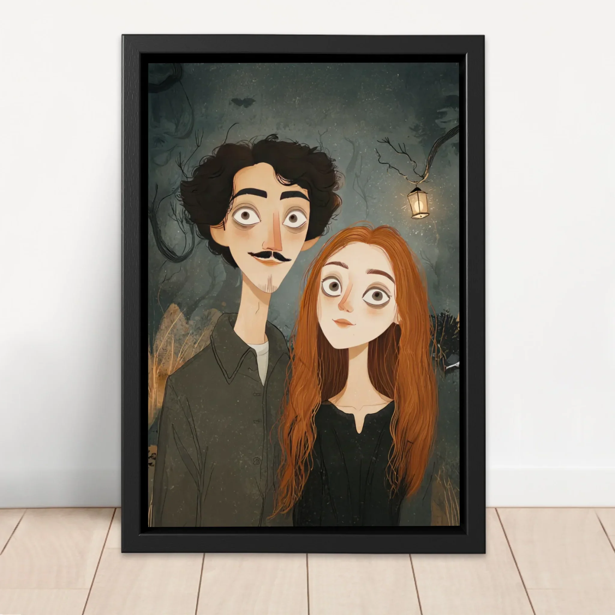 Personalized Canvas – Gothic Couple Portrait - Image 4