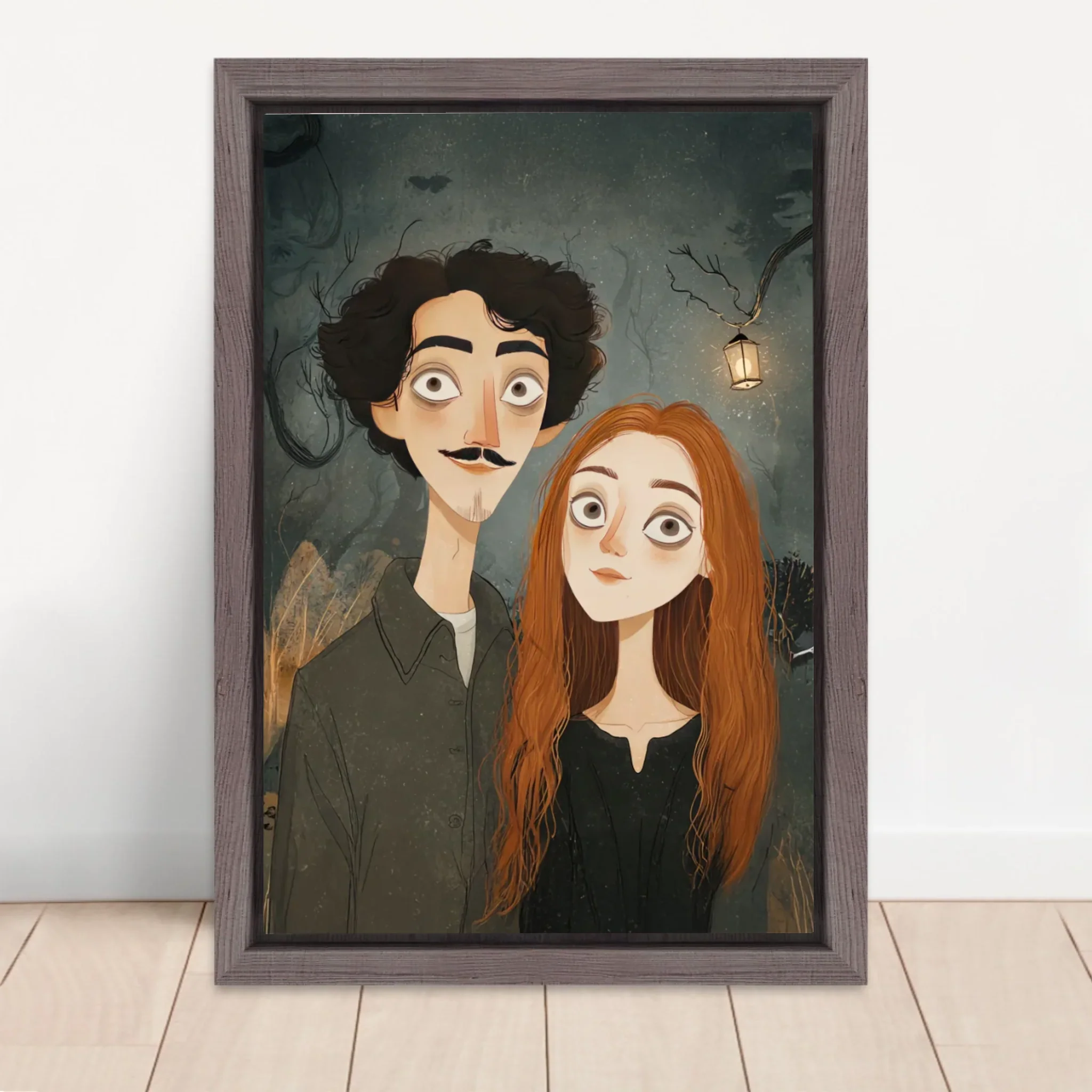 Personalized Canvas – Gothic Couple Portrait - Image 5