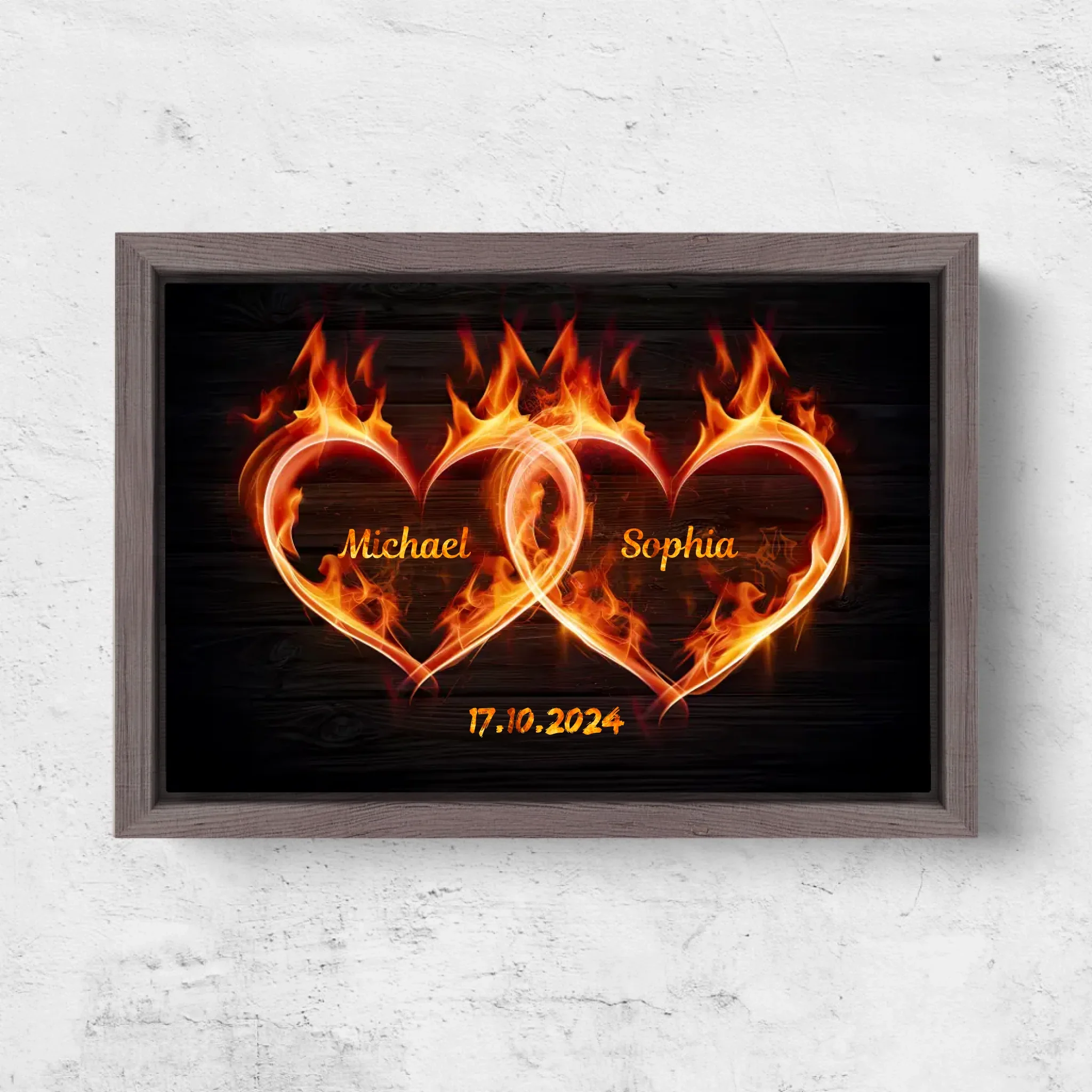 Personalized canvas “Hearts of fire” - Image 6