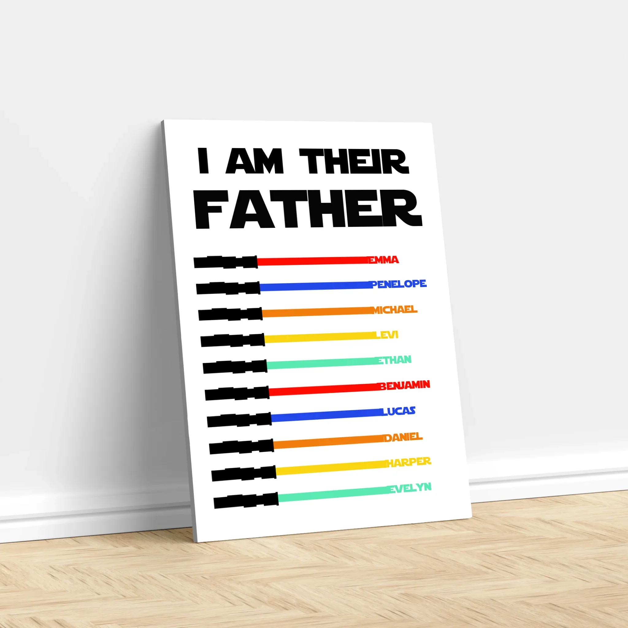 Personalized Canvas "I Am Their Father" - Image 2