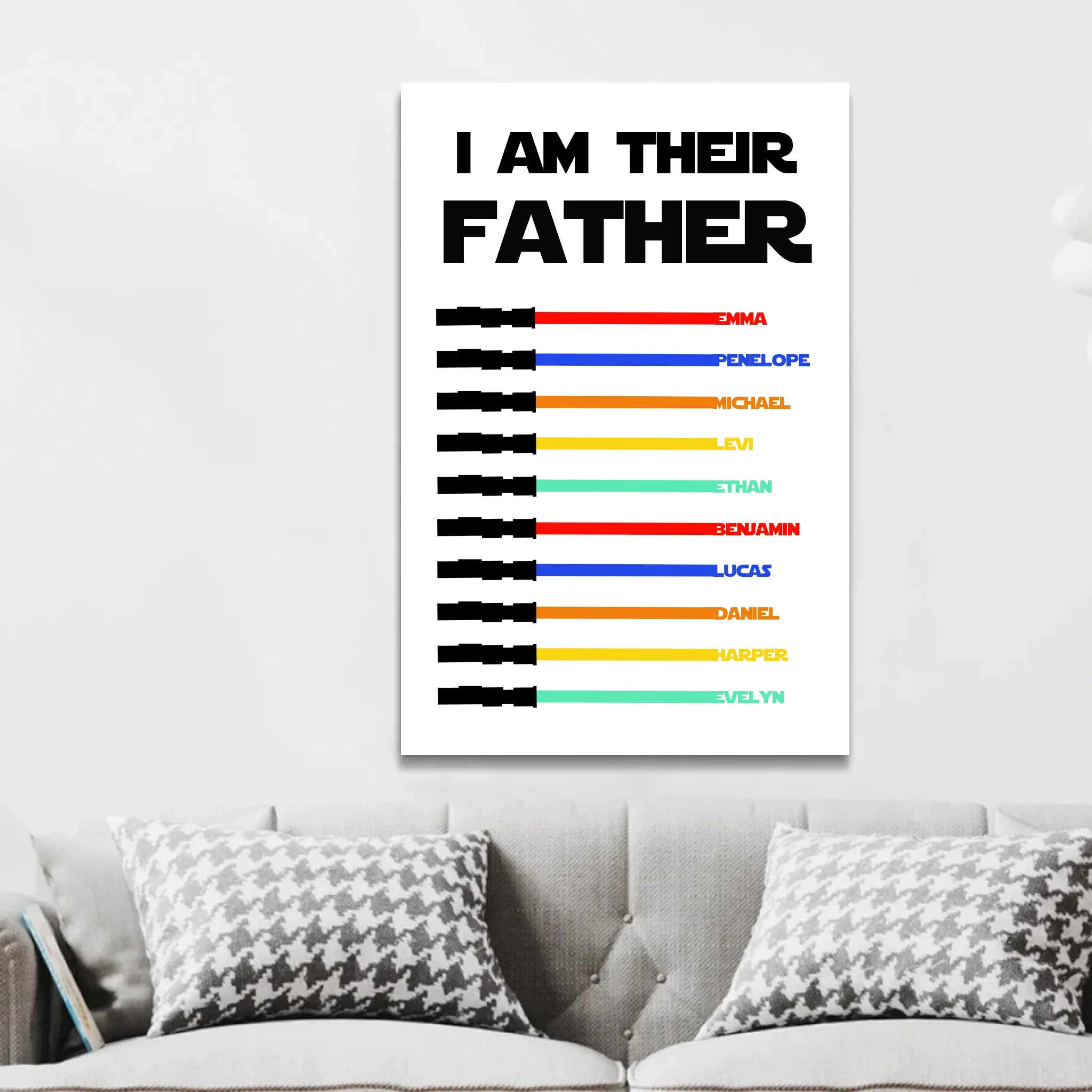 Personalized Canvas "I Am Their Father" - Image 3