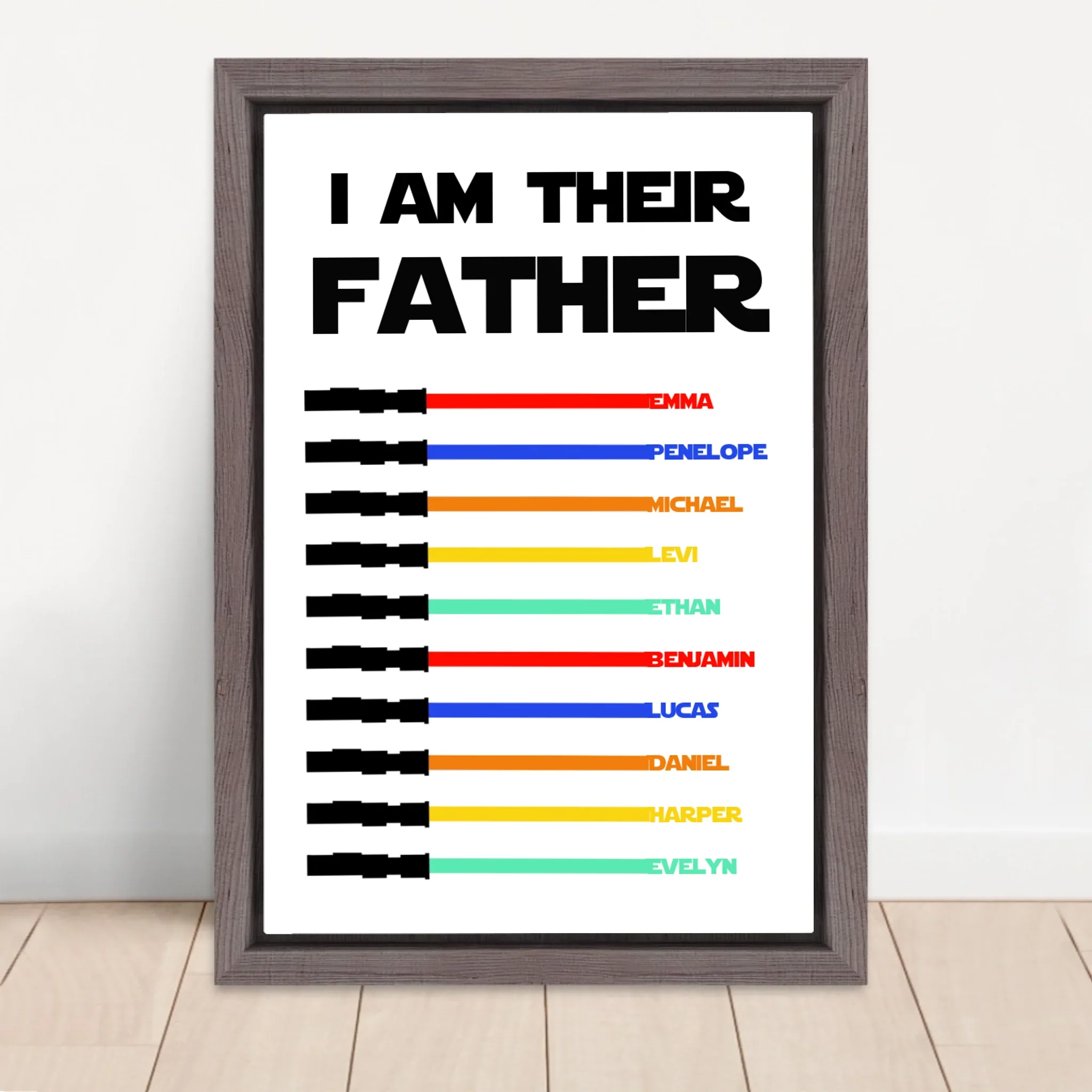 Personalized Canvas "I Am Their Father" - Image 5