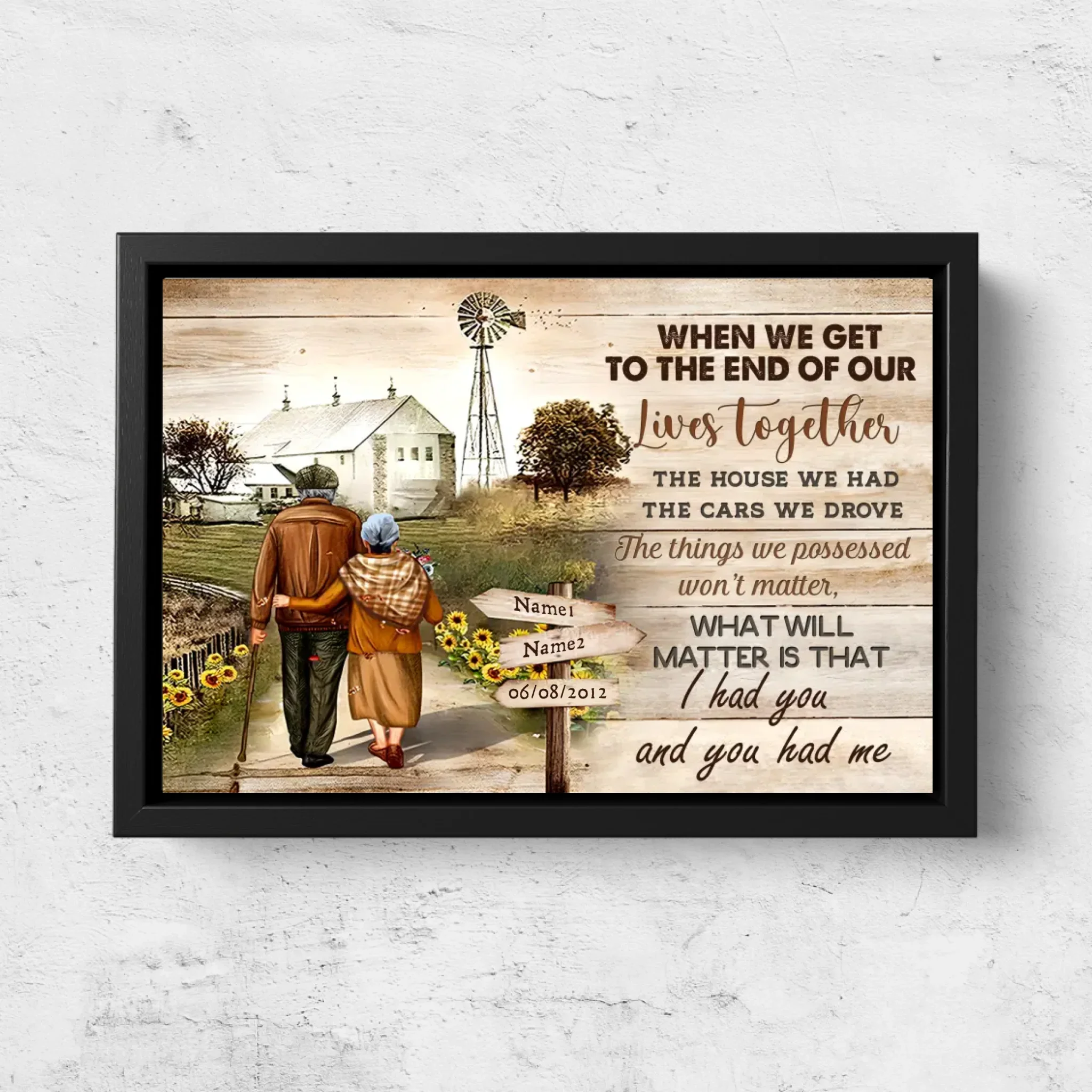Personalized Canvas “I had you and you had me“ - Image 5