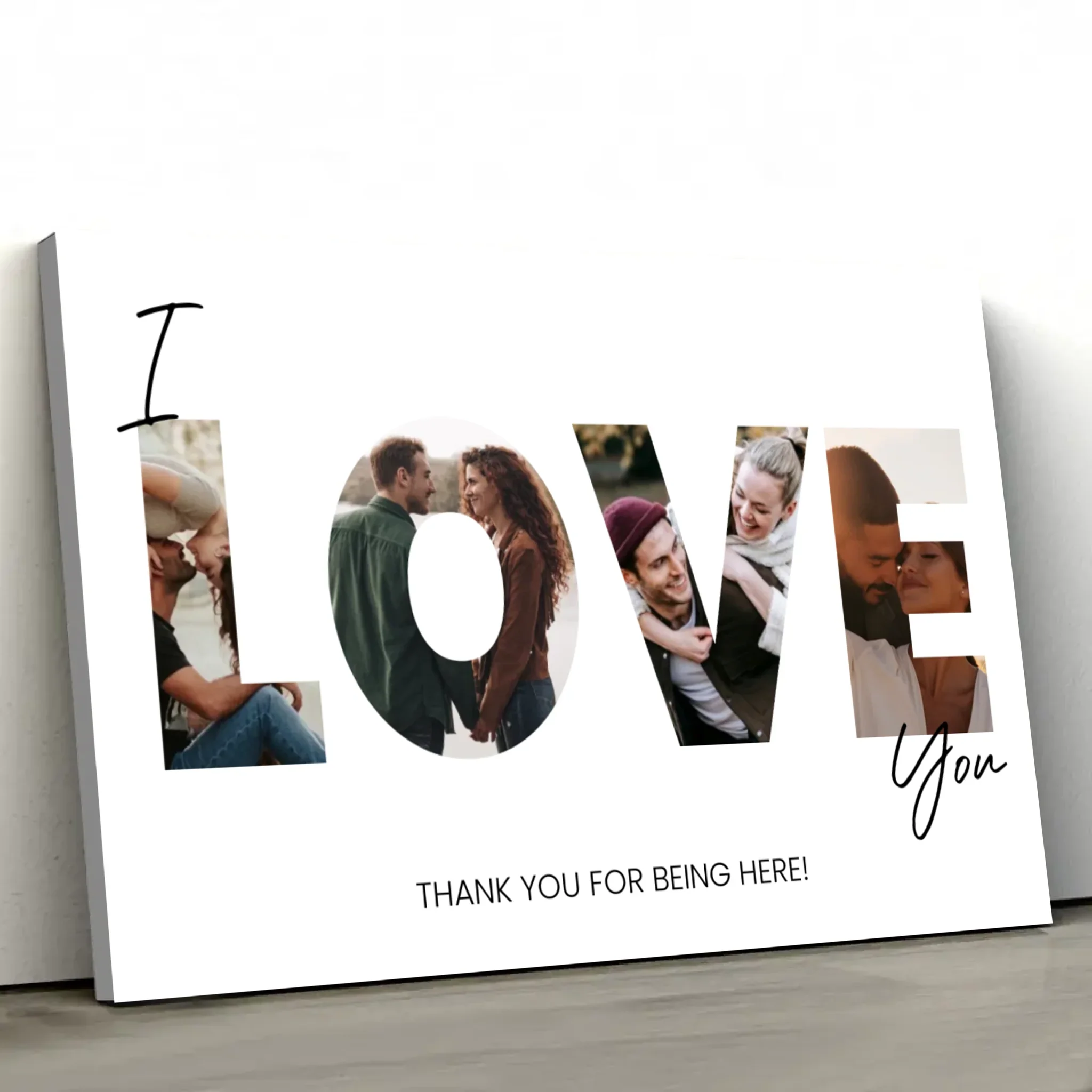 Personalized Canvas “I love you - with photos” - Image 2