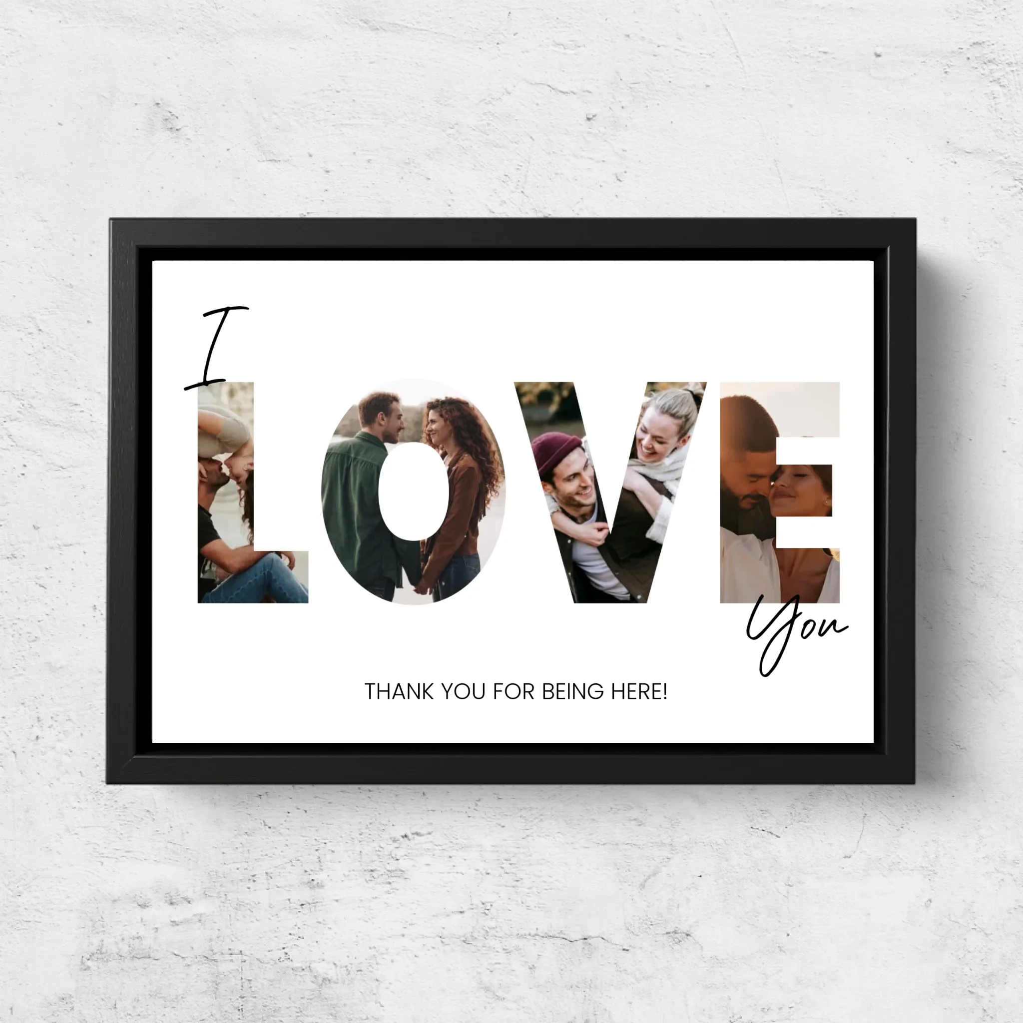 Personalized Canvas “I love you - with photos” - Image 5