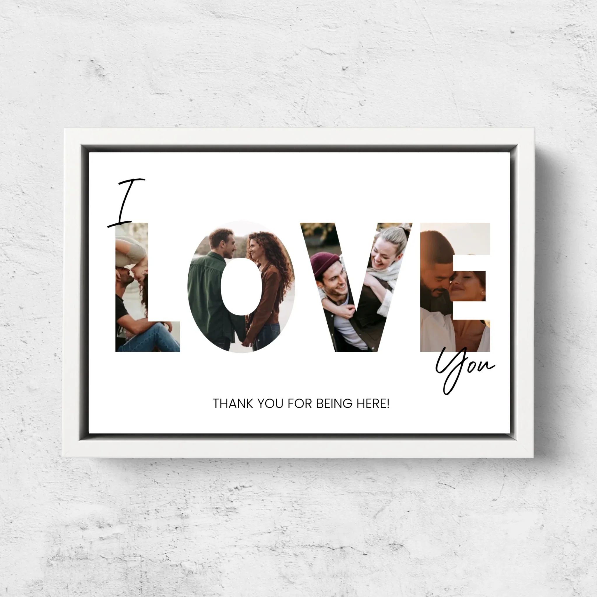 Personalized Canvas “I love you - with photos” - Image 7