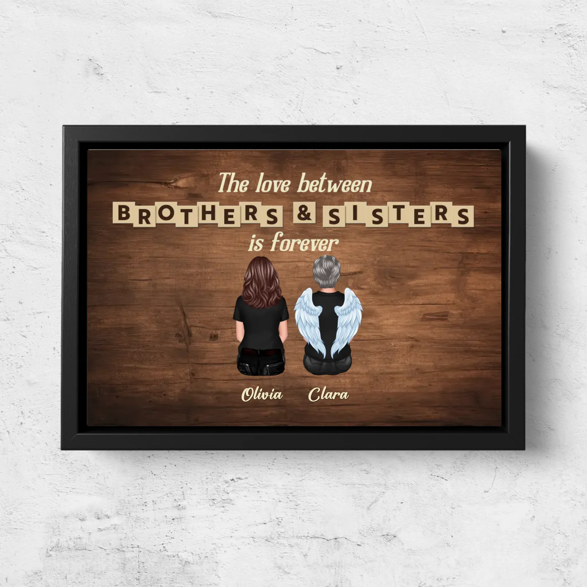 Personalized Canvas “Love between brothers & sisters is forever” - Image 5