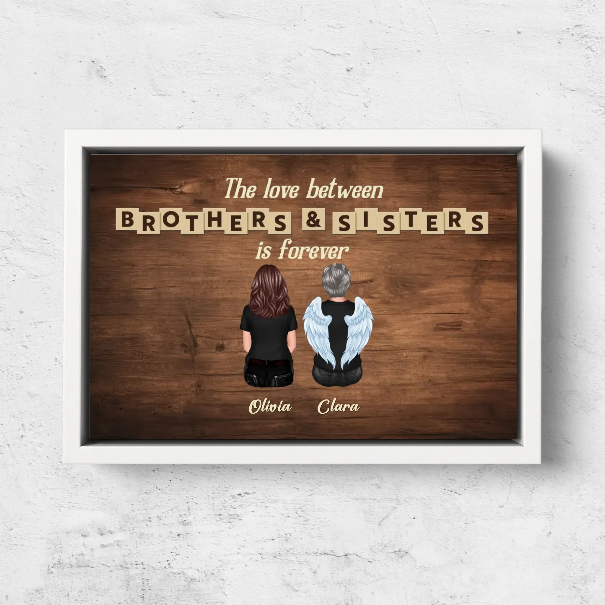 Personalized Canvas “Love between brothers & sisters is forever” - Image 7