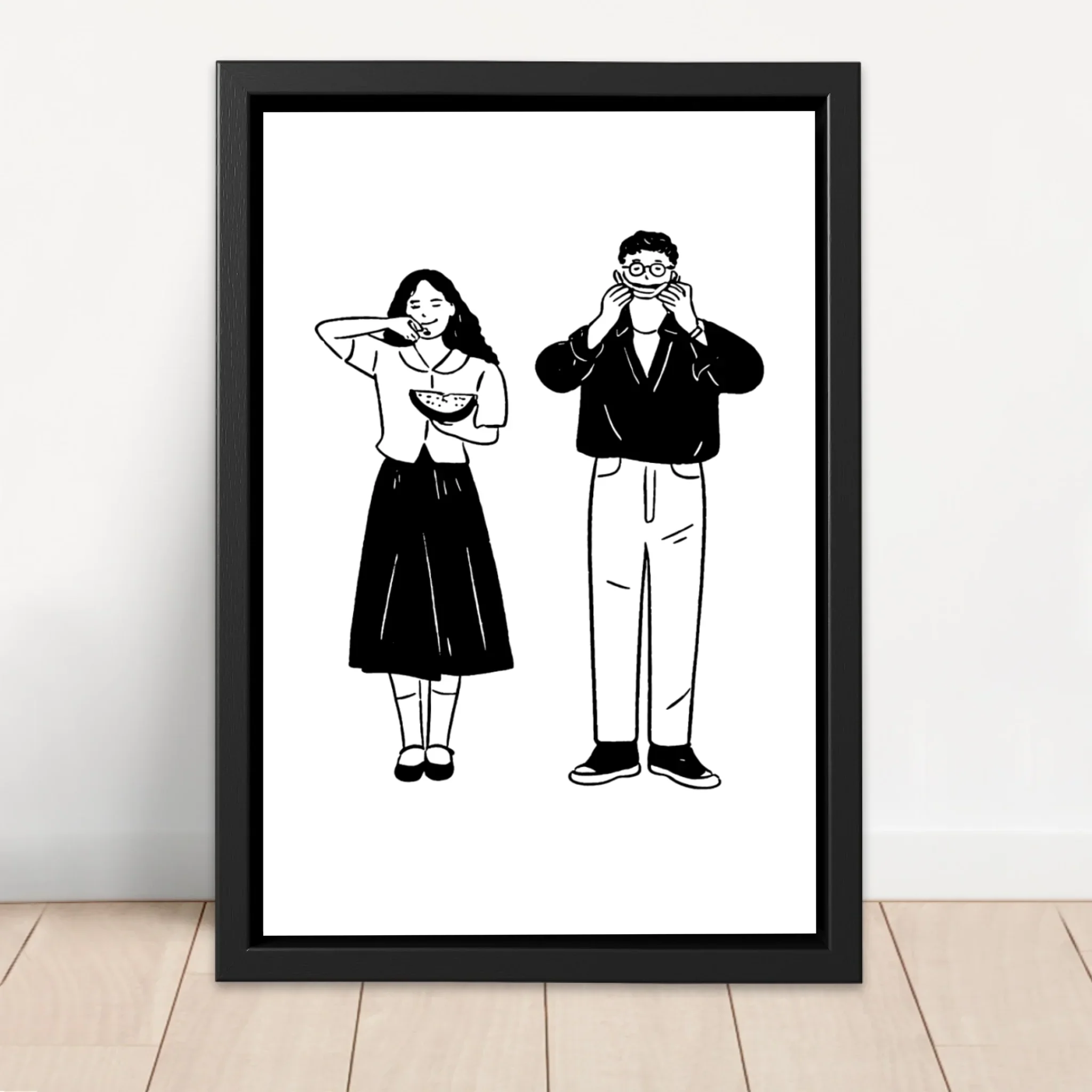 Personalized Canvas – Minimalist Line Art Portrait From Photo - Image 4