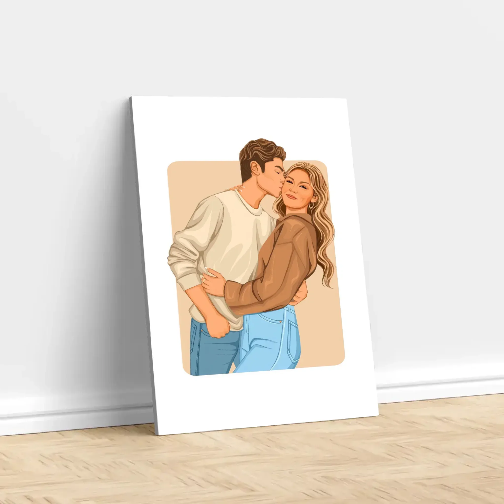 Personalized Canvas – Modern Romantic Illustration - Image 2