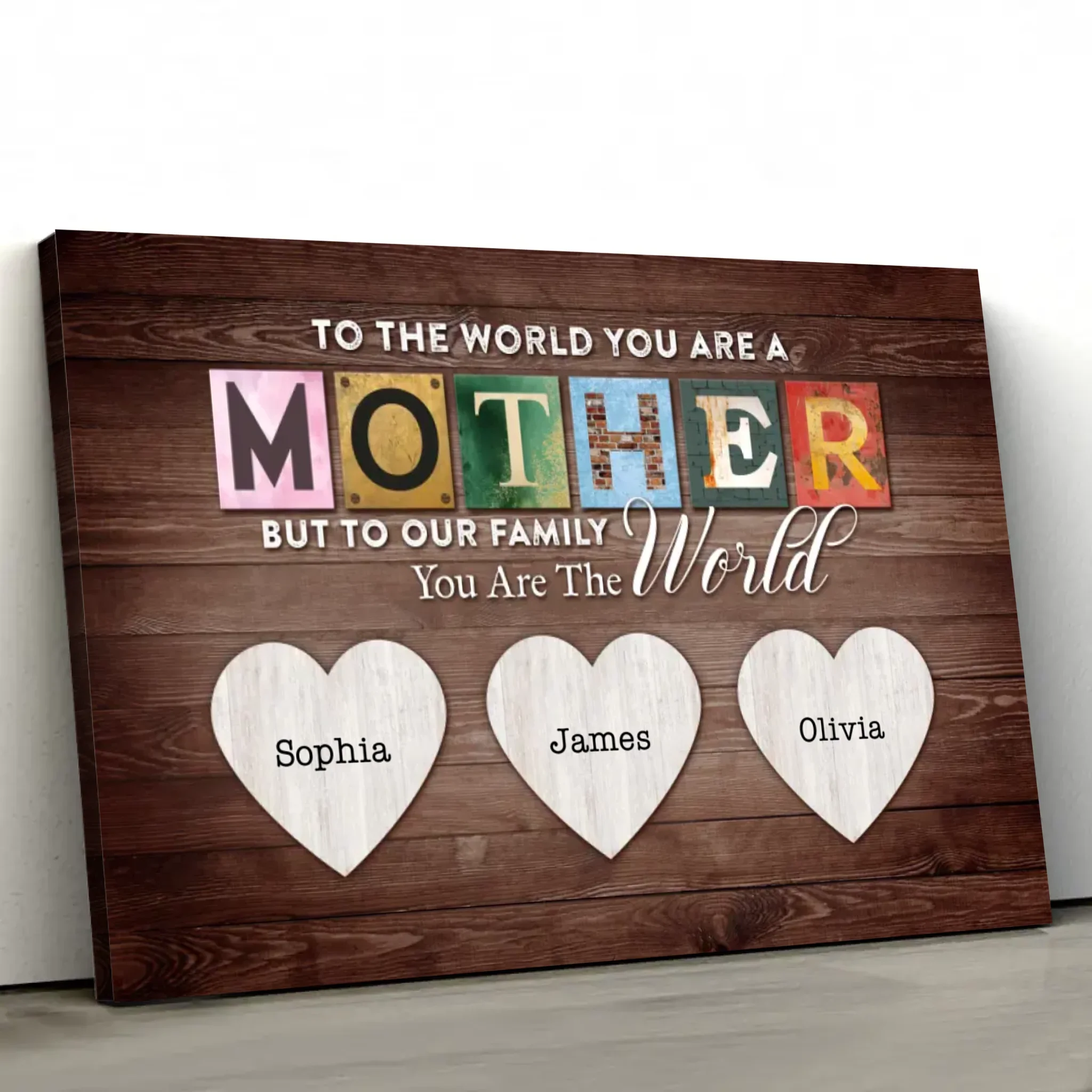 Personalized Canvas "Mom's importance for the family" - Image 2