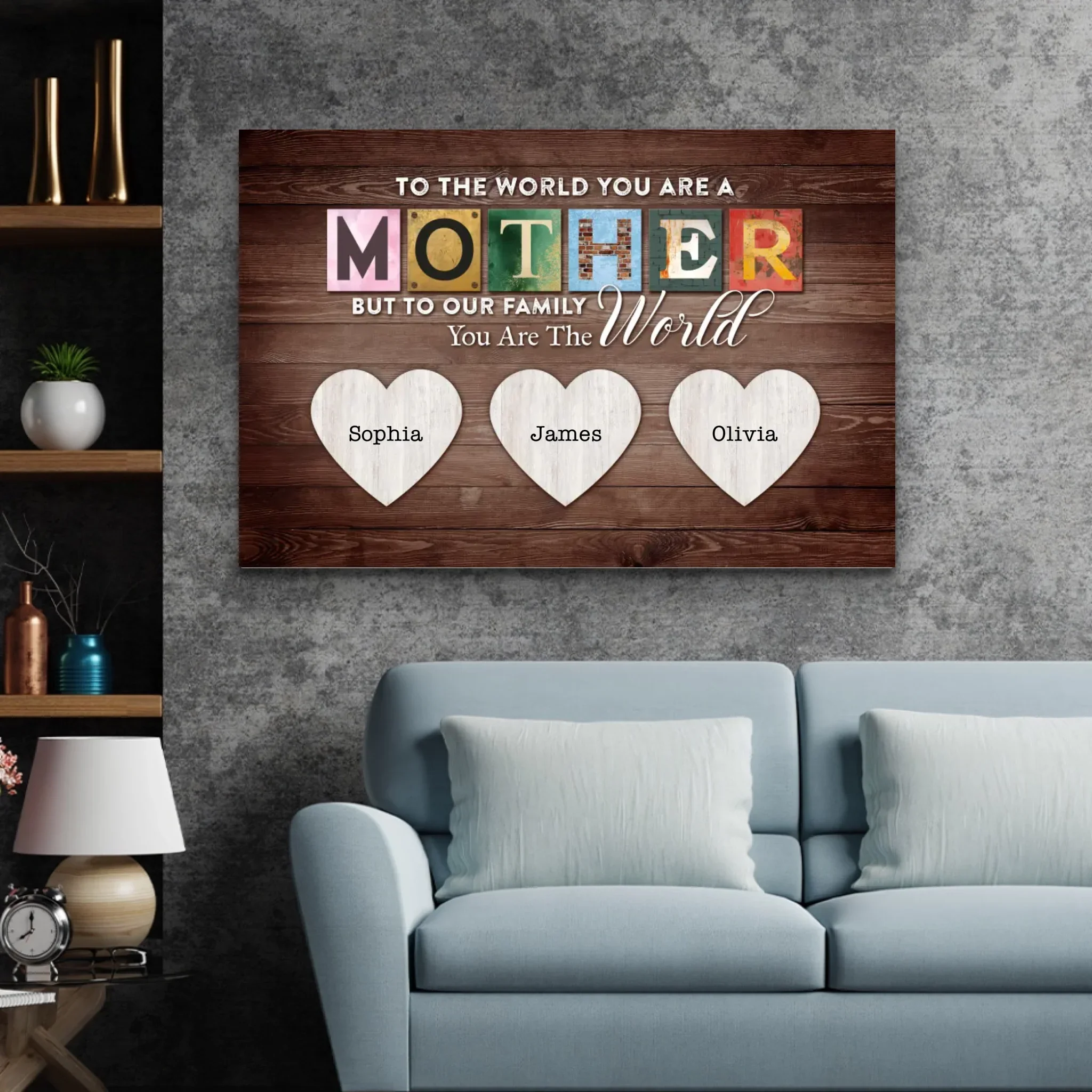 Personalized Canvas "Mom's importance for the family" - Image 4