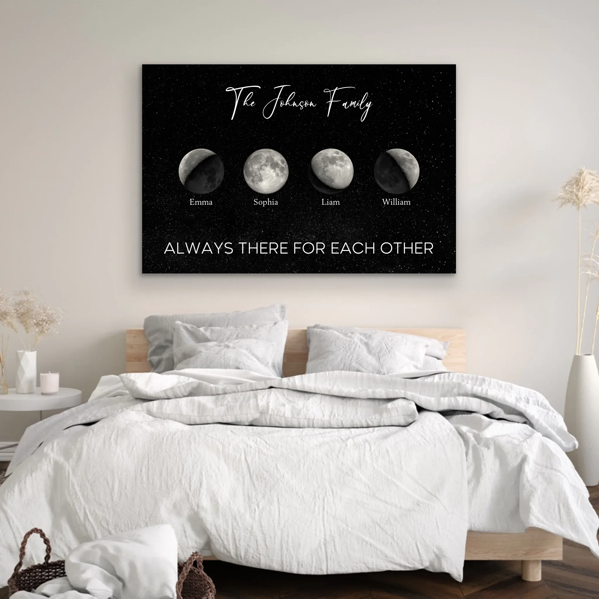 Personalized Canvas "Moon phase for families" - Image 3