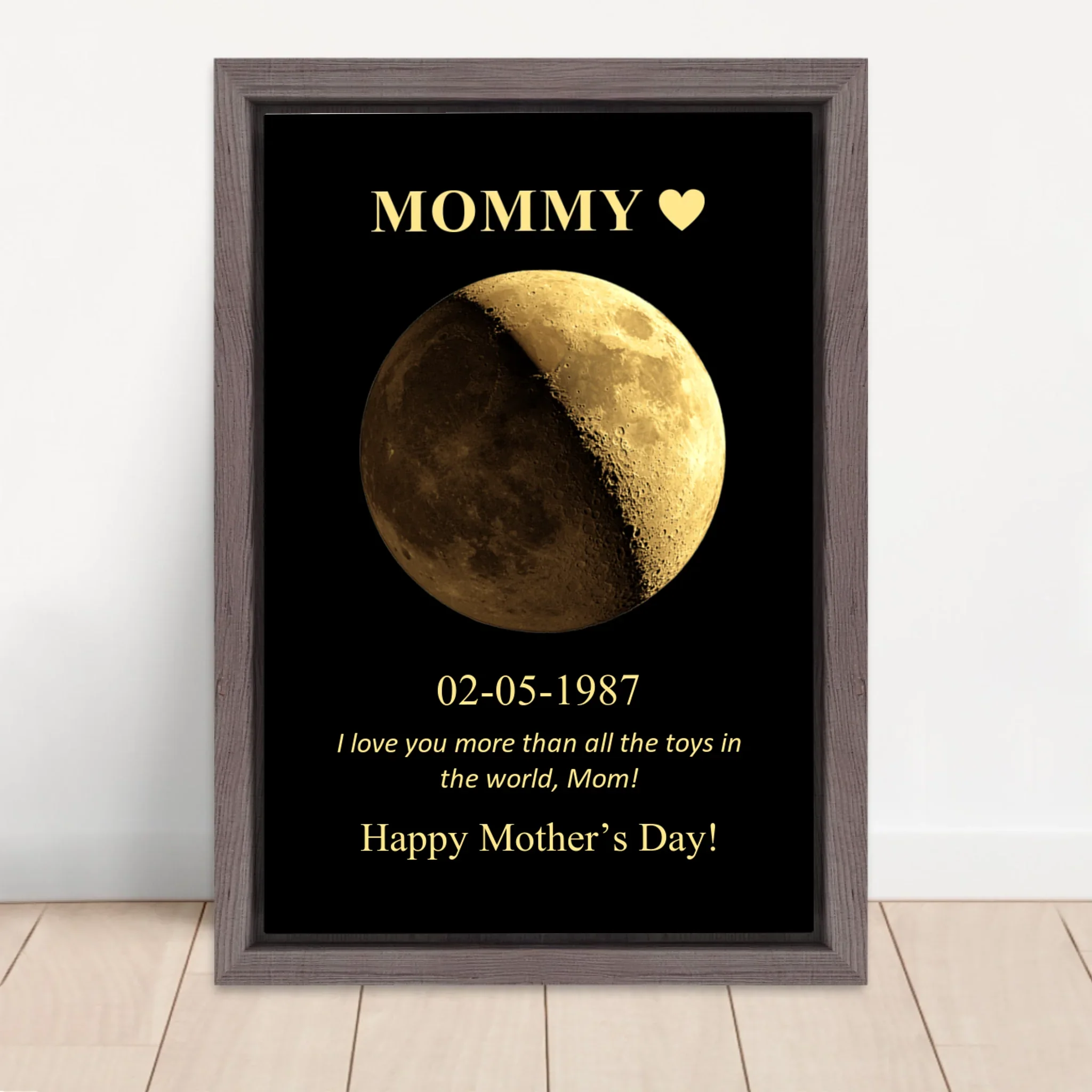 Personalized Canvas "Moon Phase For Mom And Dad" - Image 5