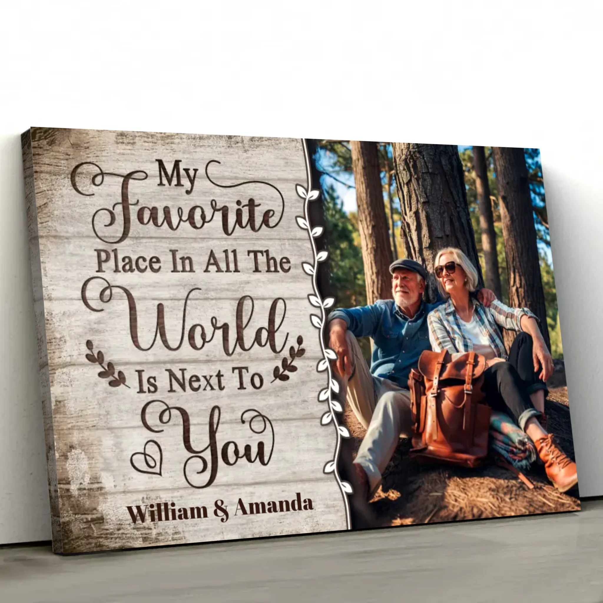 Personalized Canvas “My favorite Place in all the world“ - Image 2
