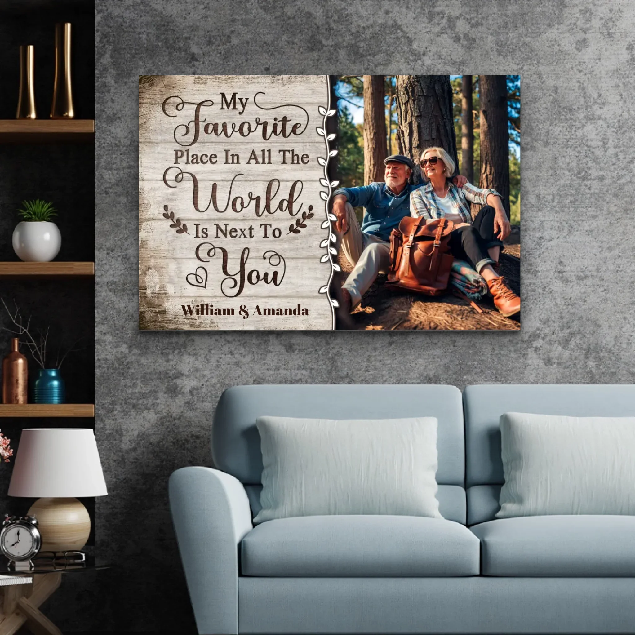 Personalized Canvas “My favorite Place in all the world“ - Image 4