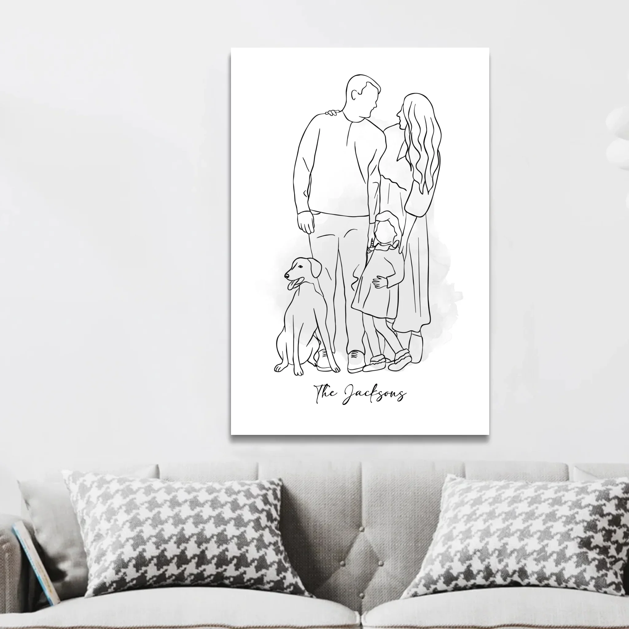 Personalized Canvas – One Line Drawing - Image 3