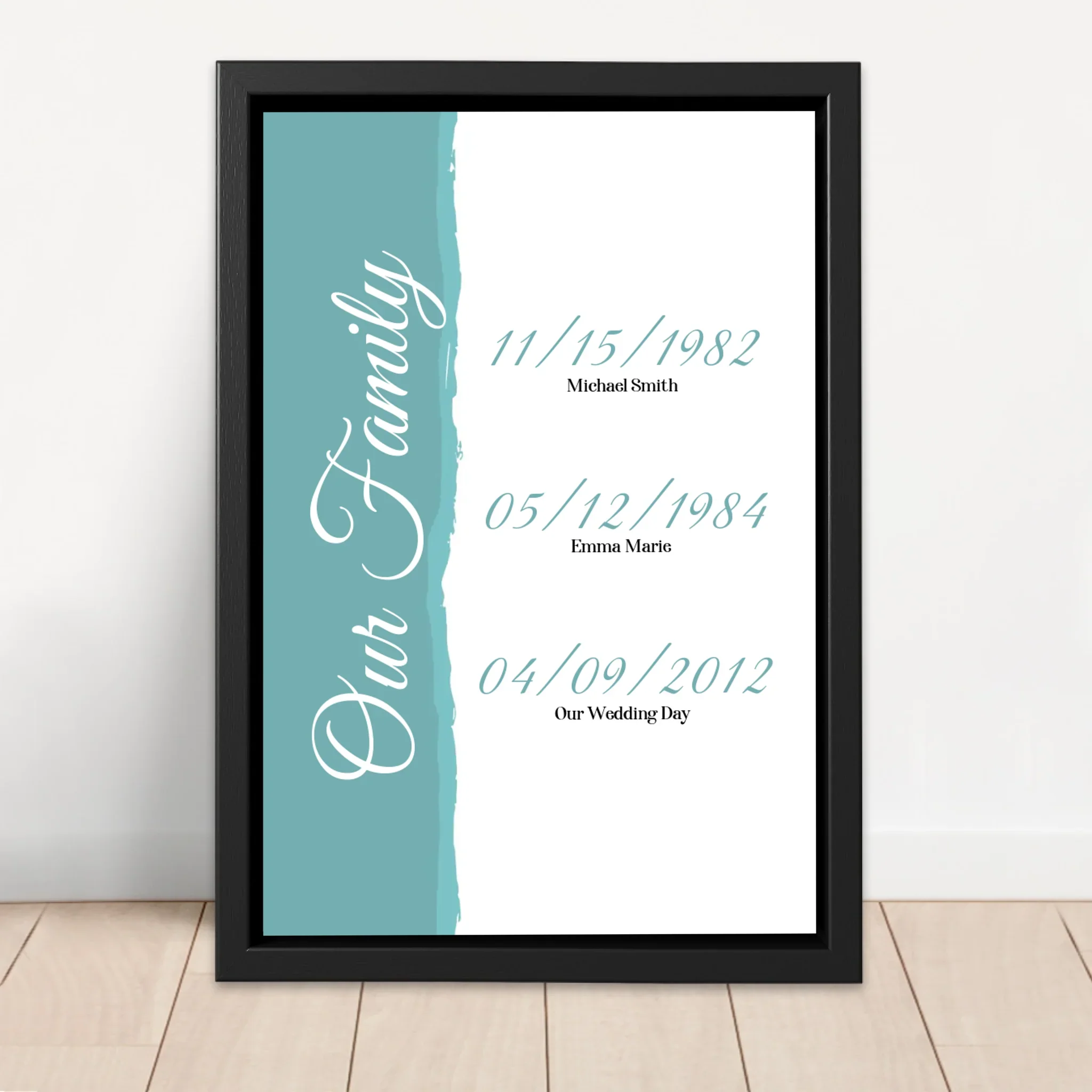 Personalized Canvas "Our Family - Events With Date" - Image 4