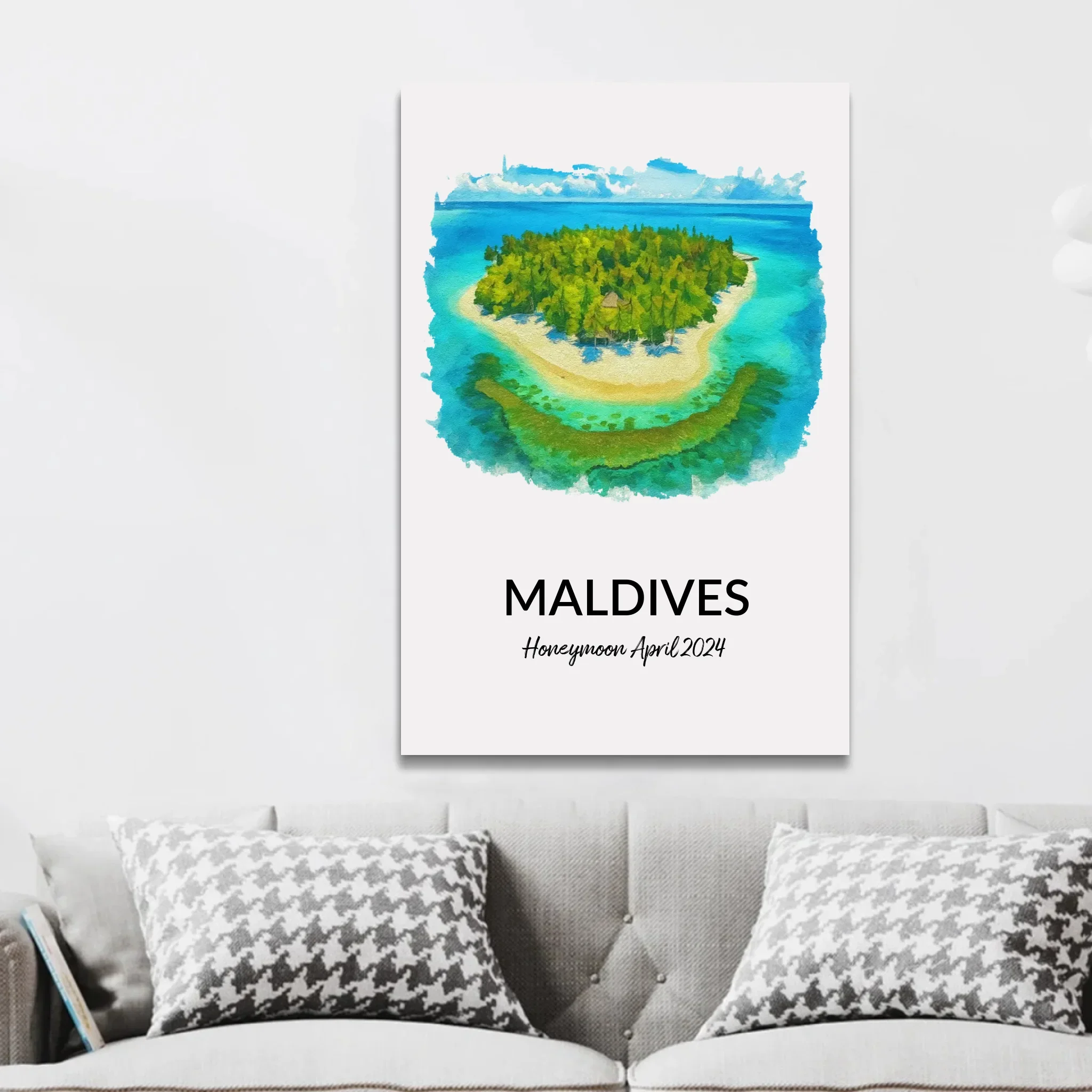 Personalized Canvas "Personalized vacation print" - Image 3