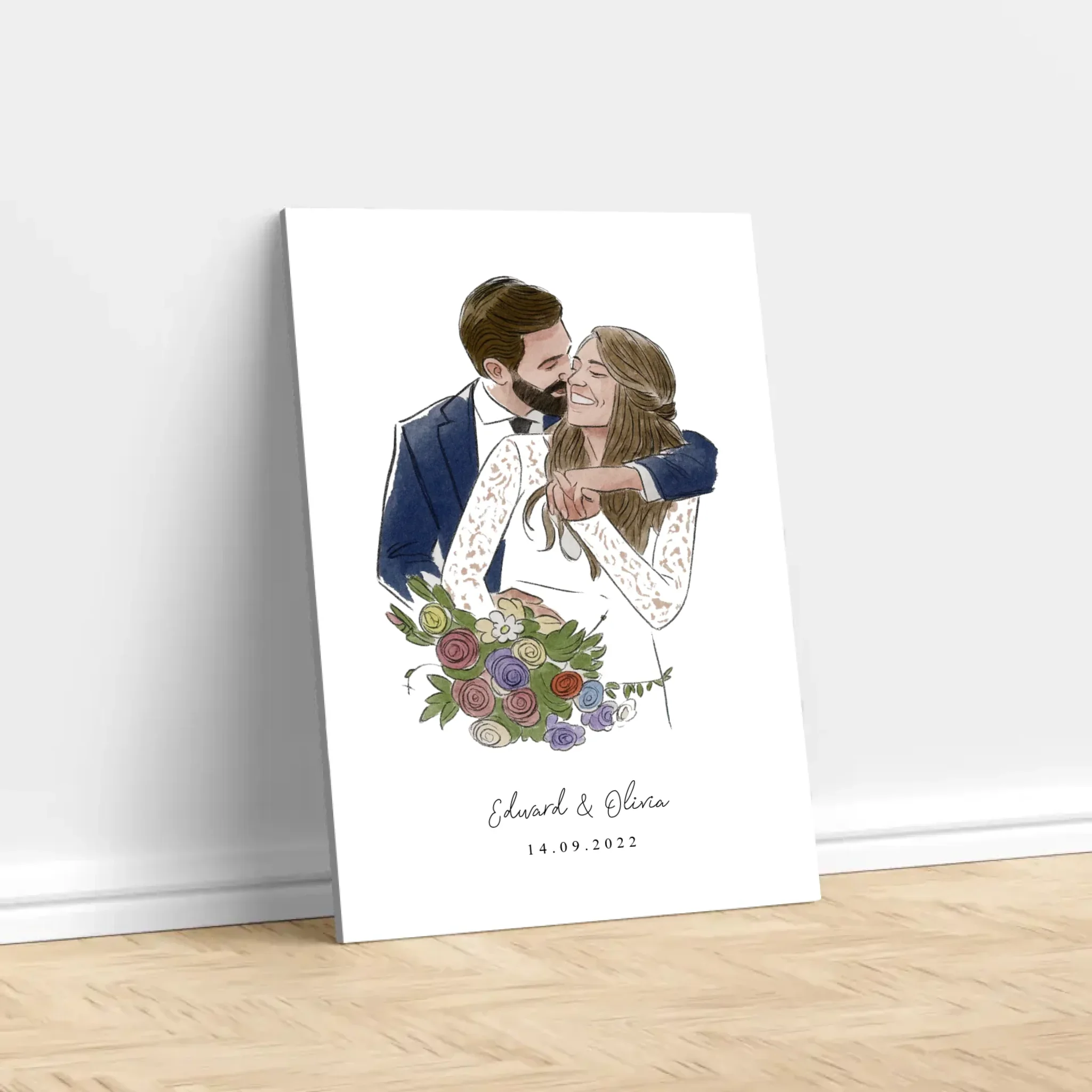 Personalized Canvas – Photo In Water Color Style - Image 2