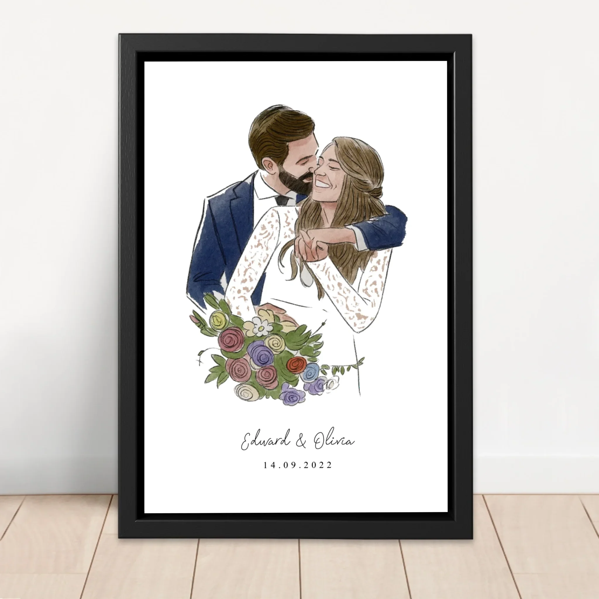 Personalized Canvas – Photo In Water Color Style - Image 4