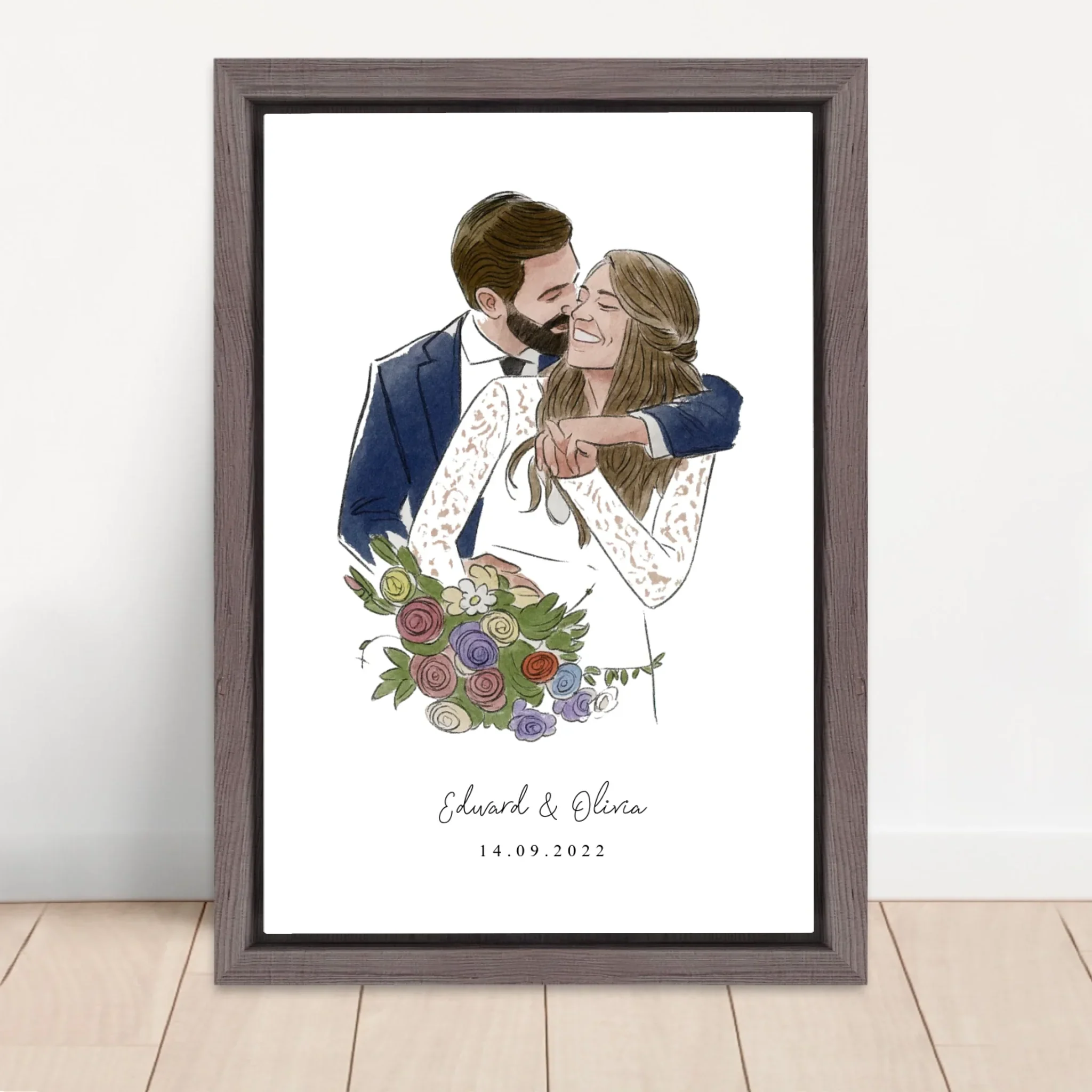 Personalized Canvas – Photo In Water Color Style - Image 5