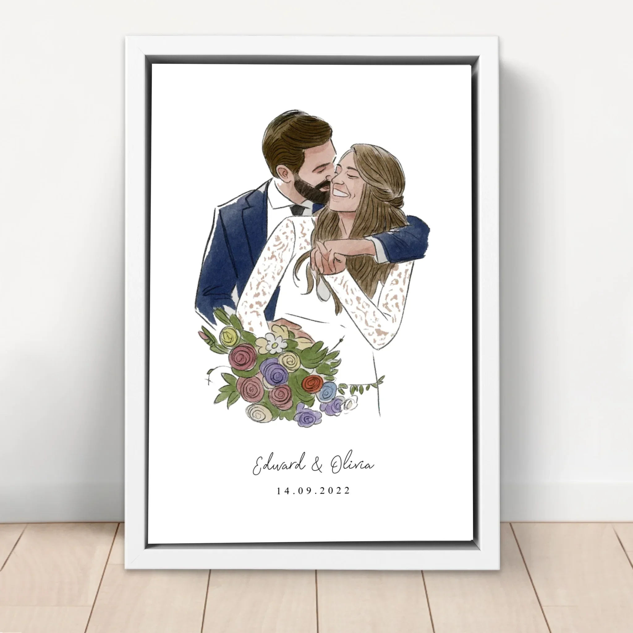 Personalized Canvas – Photo In Water Color Style - Image 6