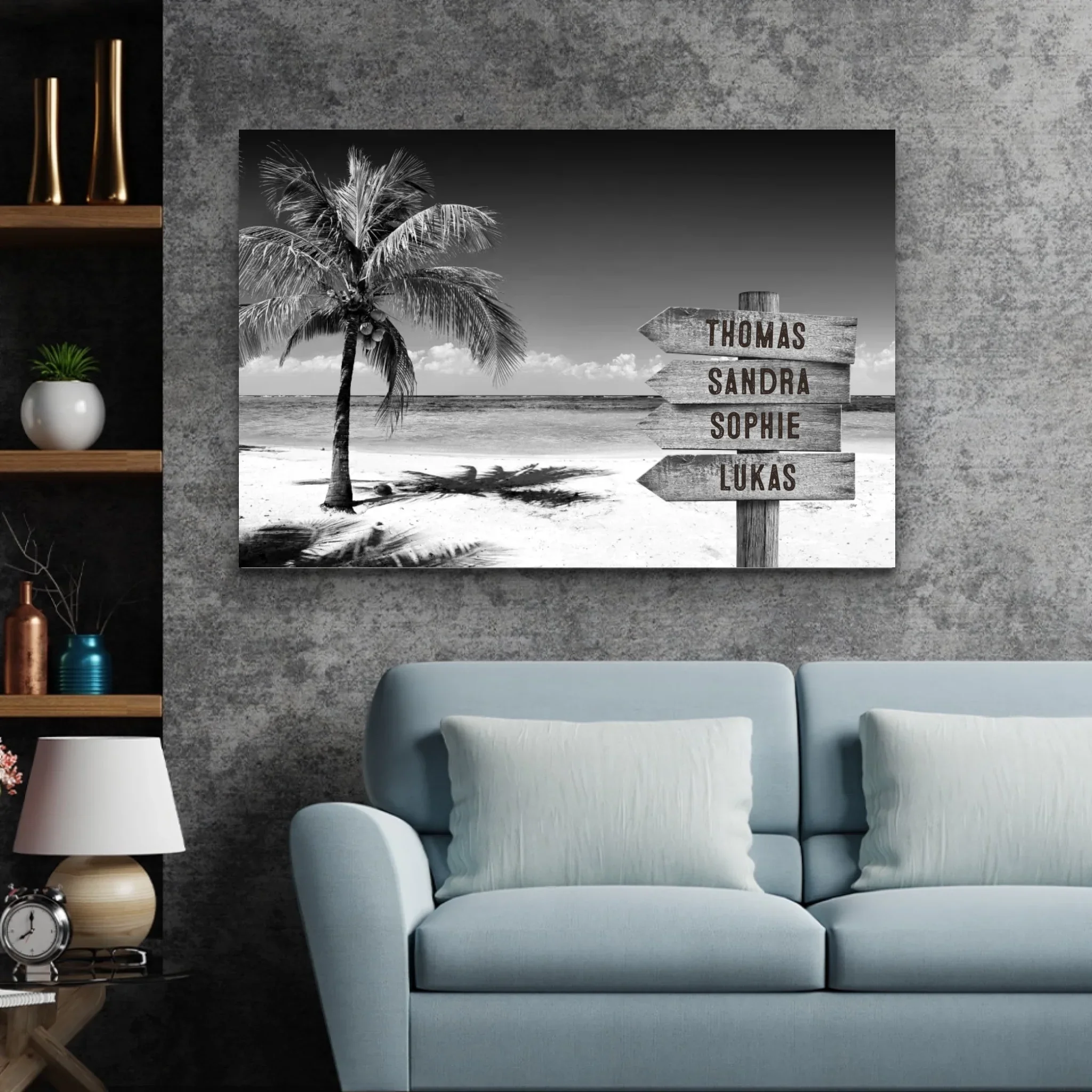 Personalized canvas “Signpost at the tropical ocean” - Image 4