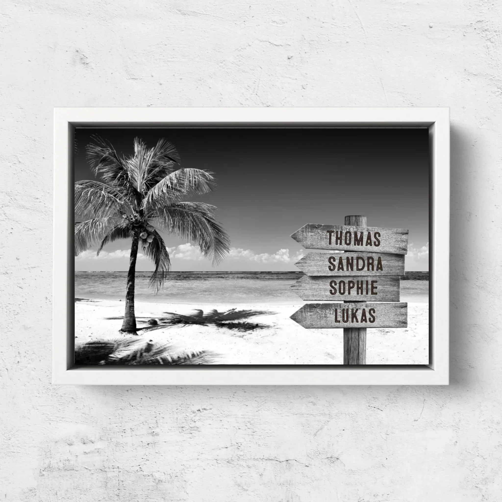 Personalized canvas “Signpost at the tropical ocean” - Image 7