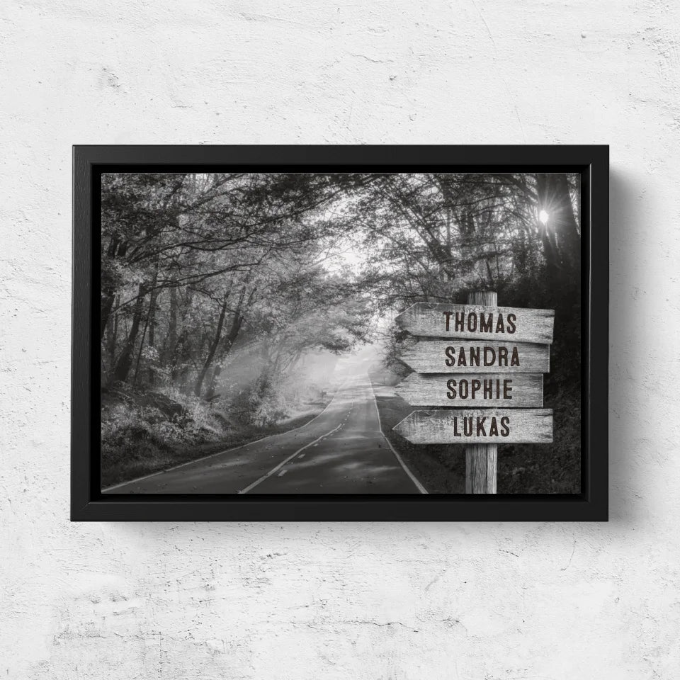 Personalized canvas “Signpost on the forest path” - Image 5