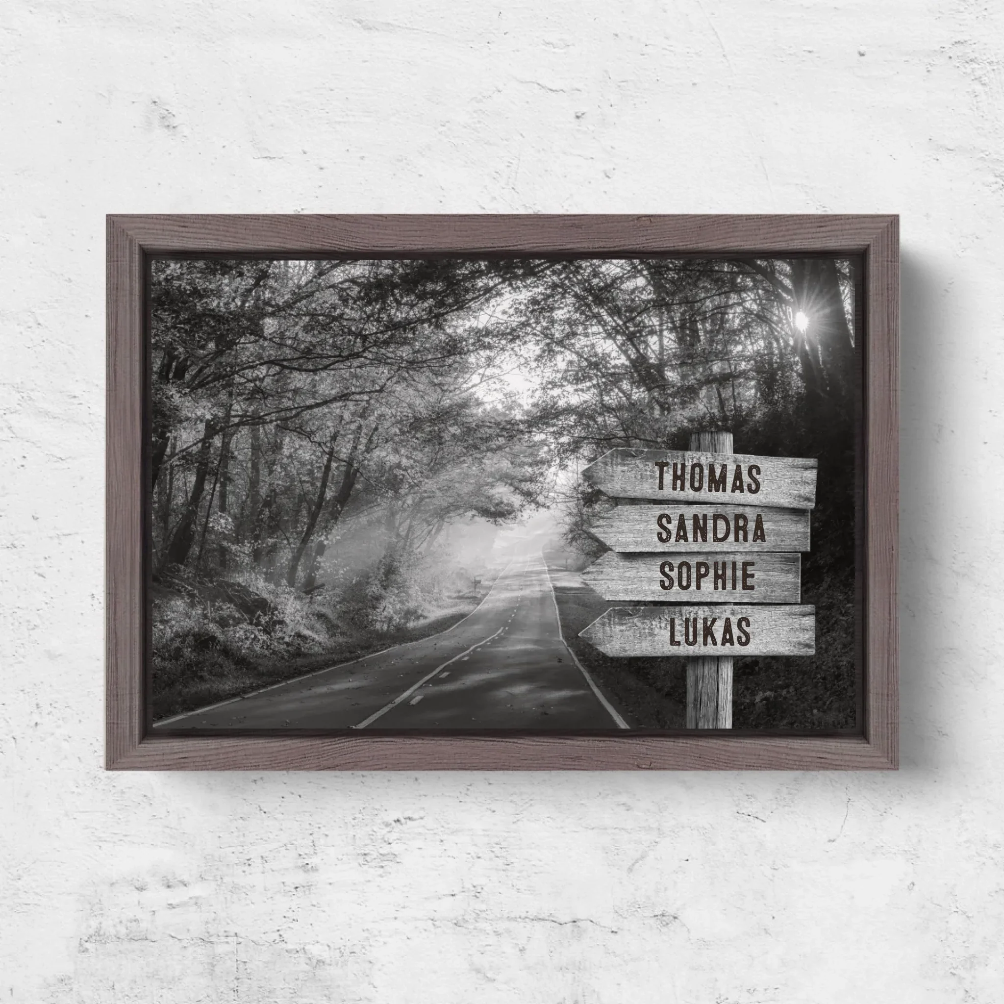 Personalized canvas “Signpost on the forest path” - Image 6